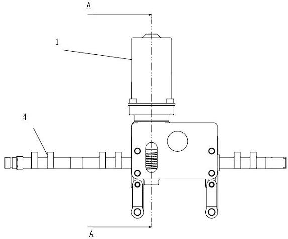 Eccentric shaft control system of complete-variable air valve lift mechanism