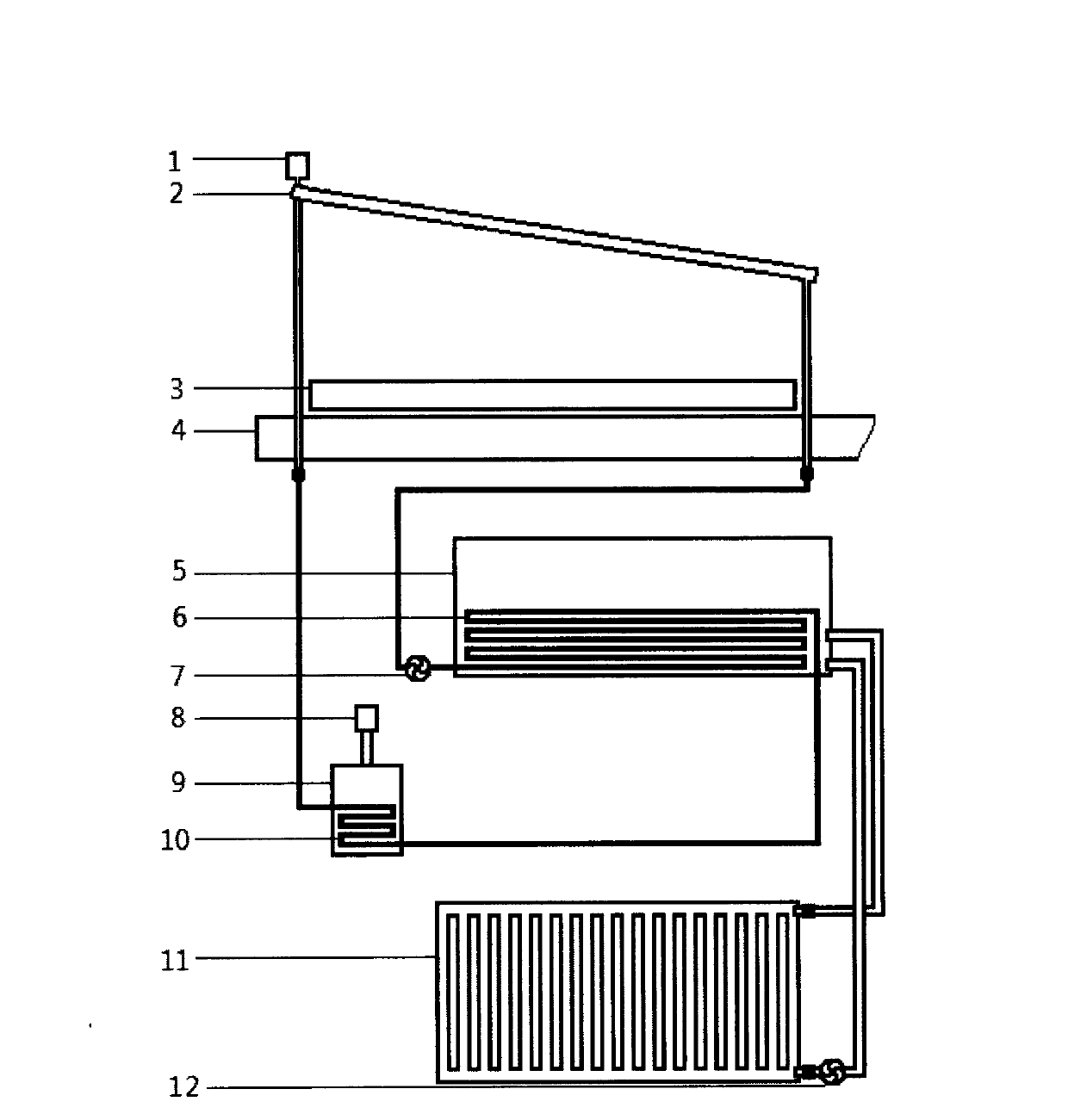 Light reflected solar heating water heater