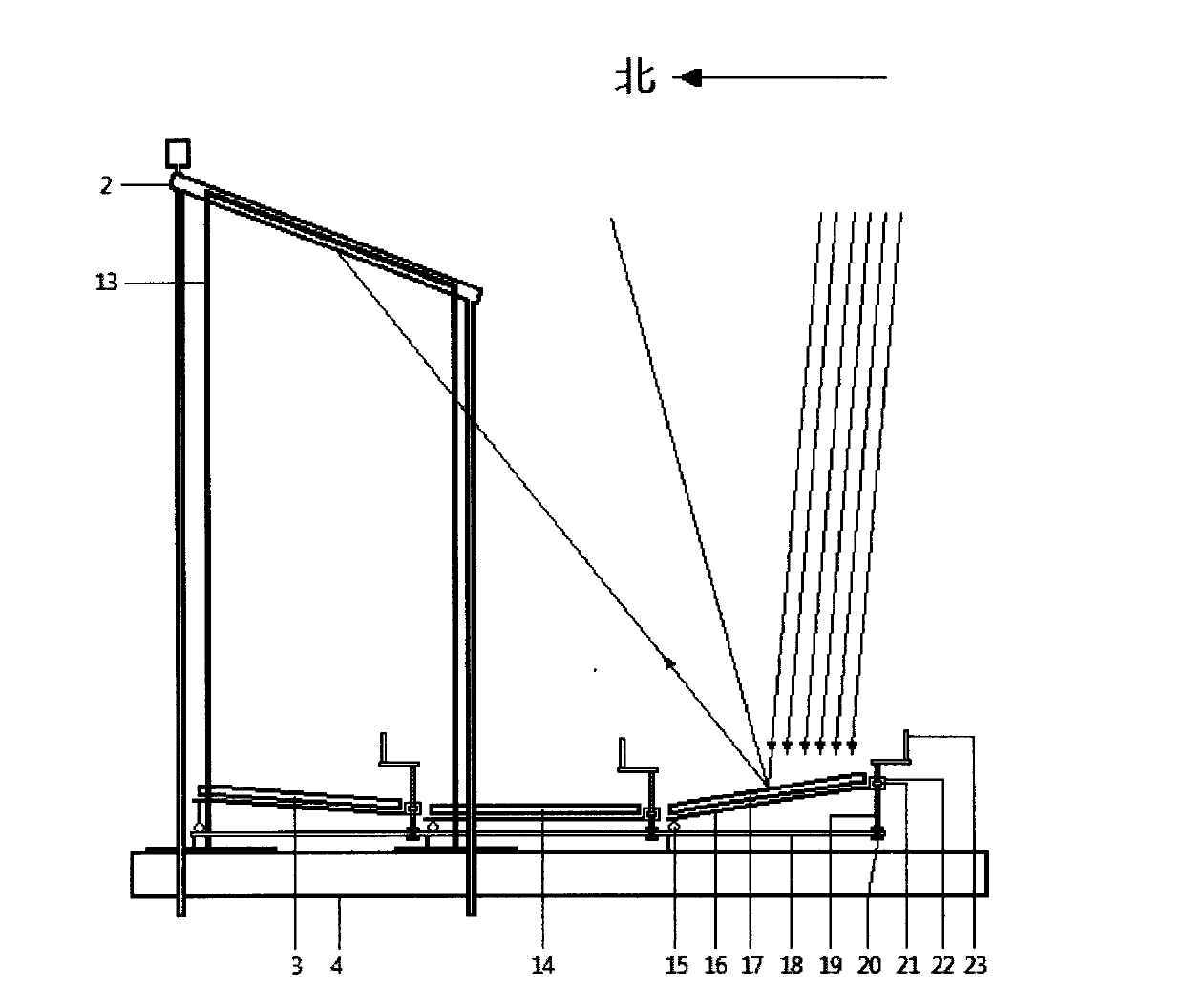 Light reflected solar heating water heater