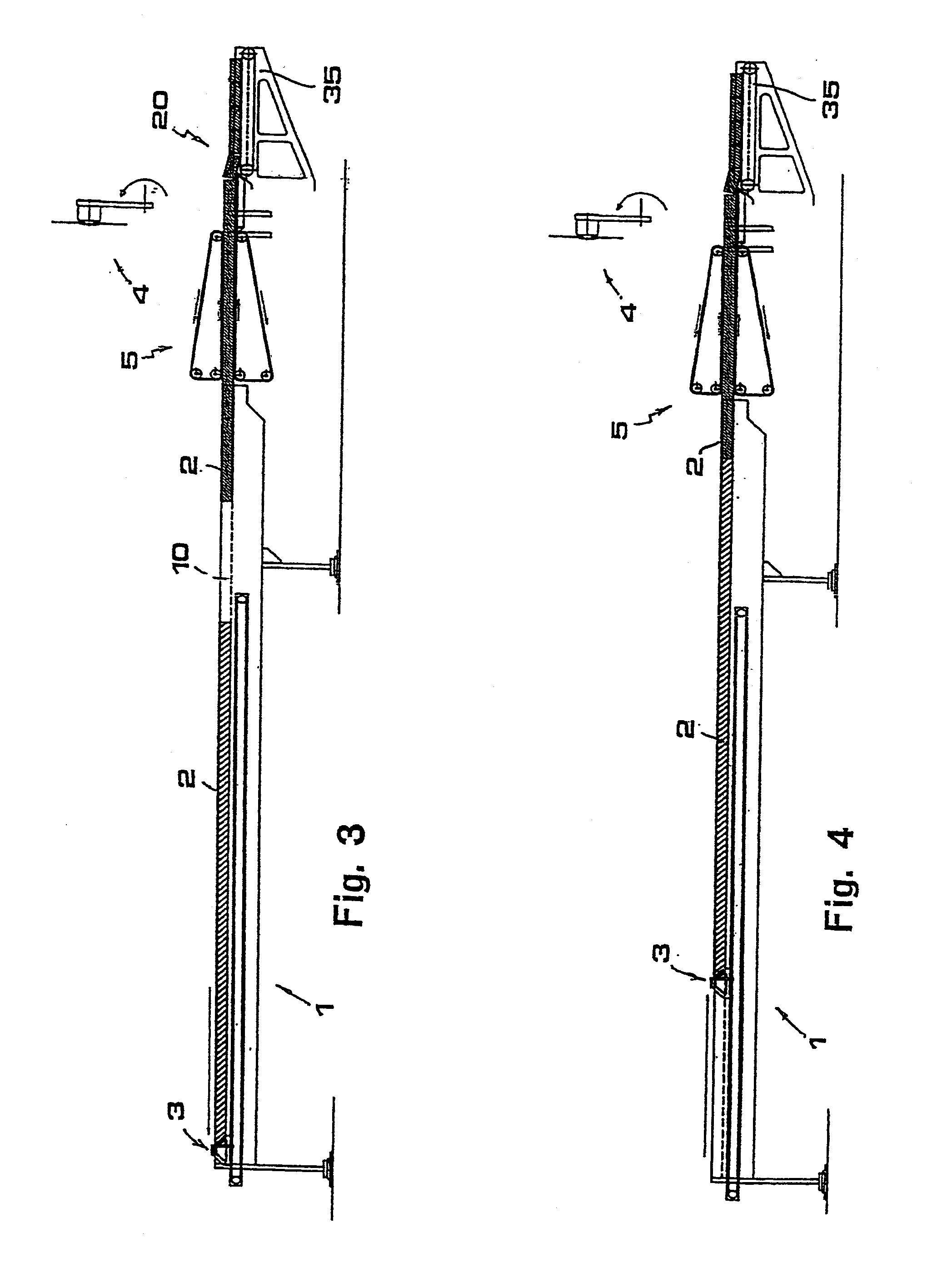 Apparatus and method for moving logs within cutting-off machines