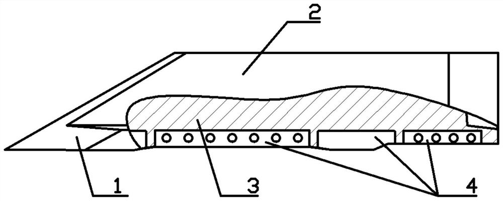 Bearing and ablative thermal protection integrated composite missile wing and rudder for hypersonic missile, and preparation method of bearing and ablative thermal protection integrated composite missile wing and rudder