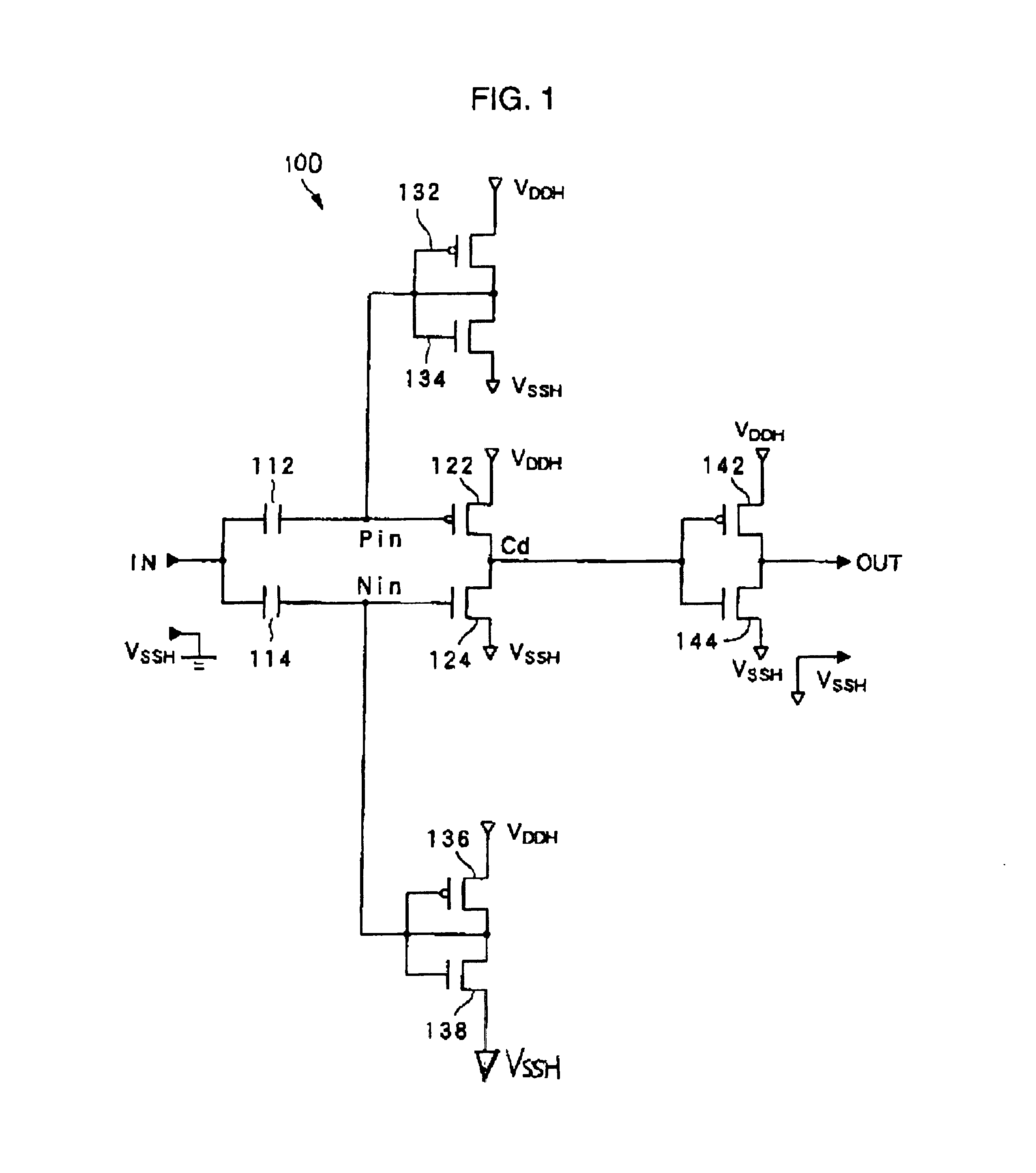 Level shifter and electro-optical apparatus incorporating the same