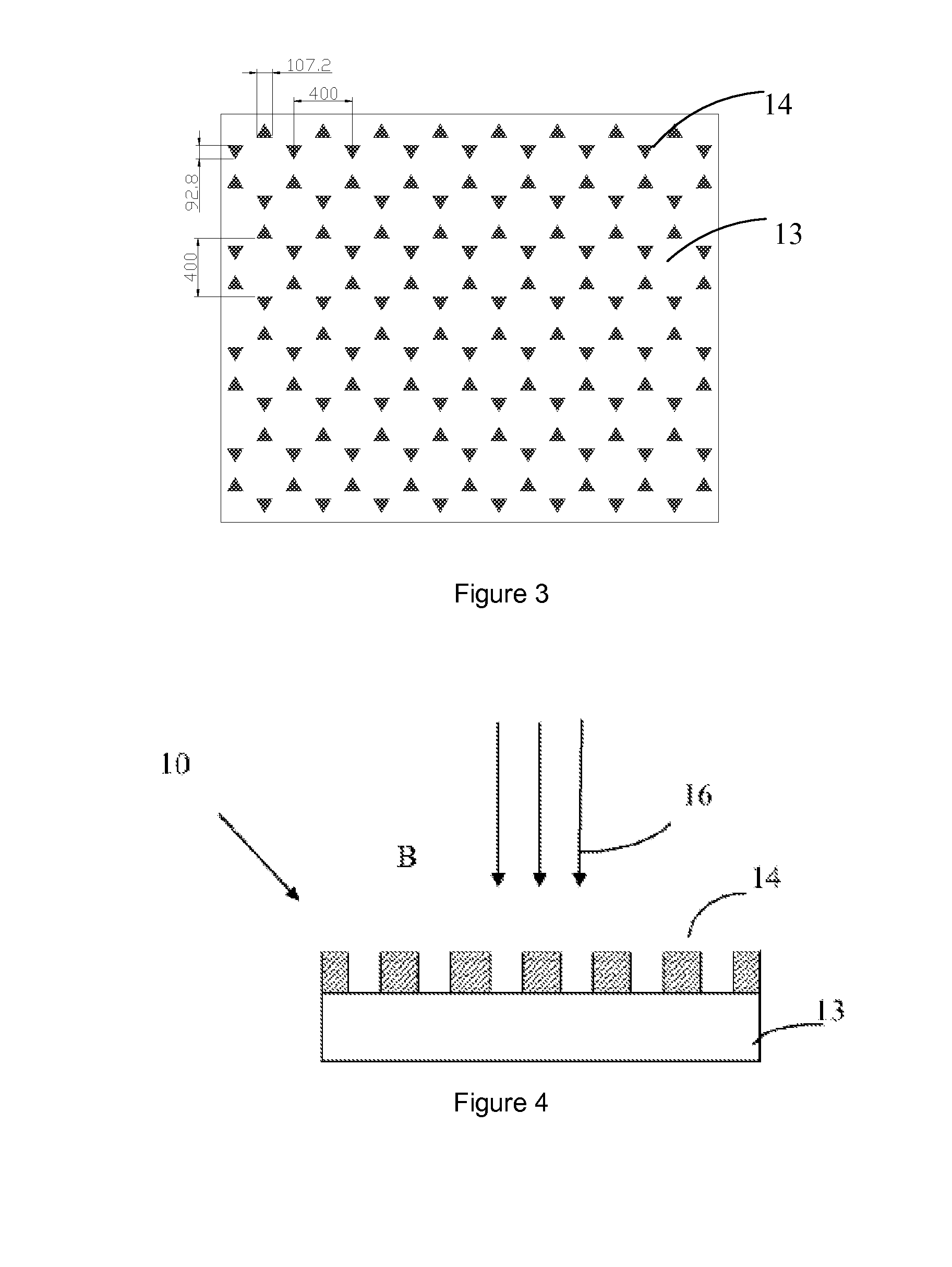 Glass substrate light emitting element and methods for manufacturing and luminescence thereof
