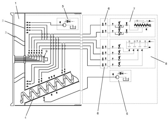 Shield tunneling machine and method for improving large boulder sand ...