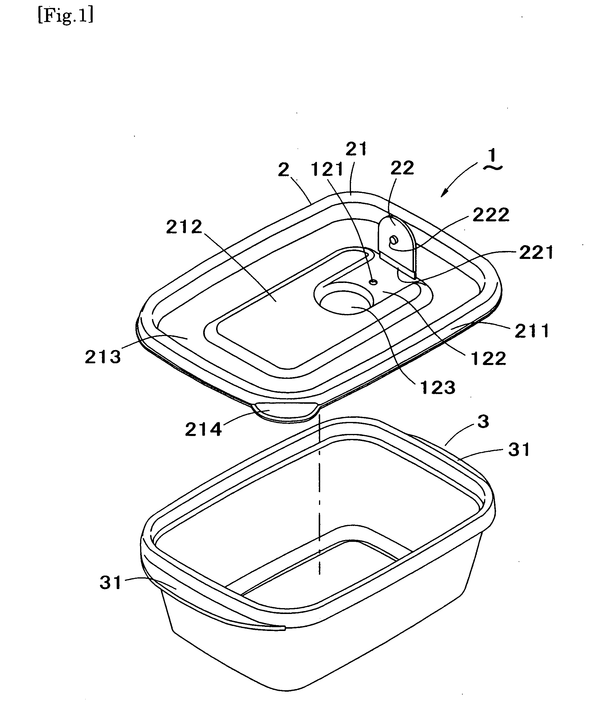 Cover, a container assembly including the cover, a molding device for molding the cover and a method for manufacturing the cover