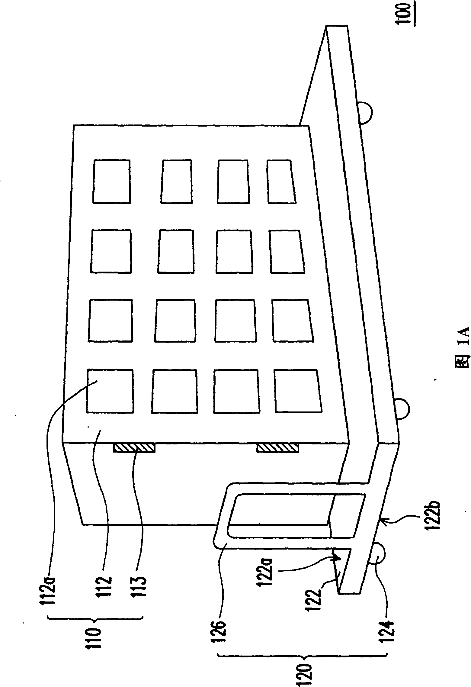 High temperature aging test device for display panel