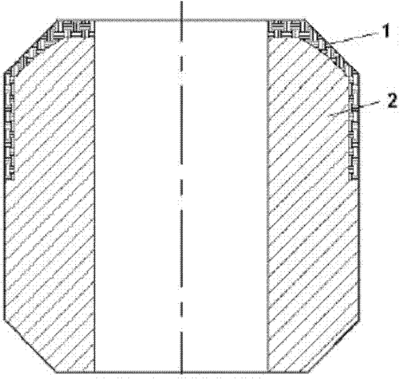 A compression packer rubber cartridge and its preparation method and application