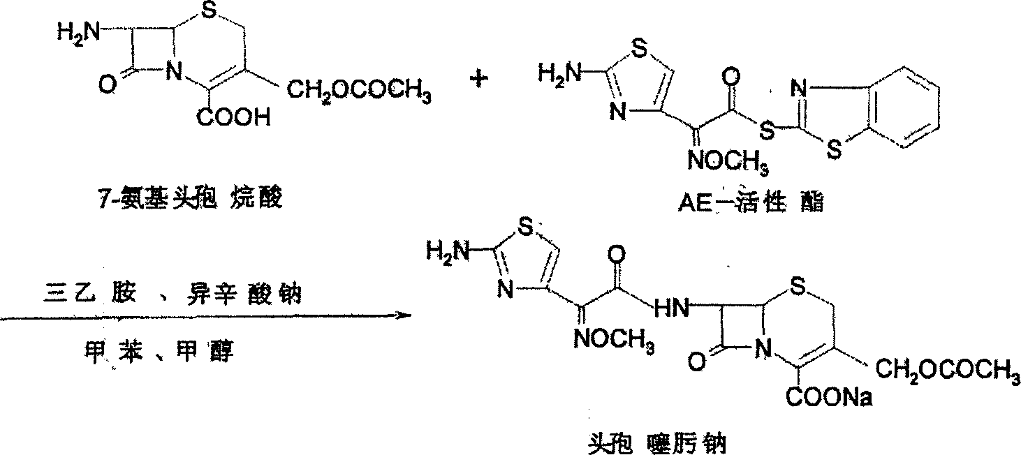 Process for preparing cefotaxime sodium