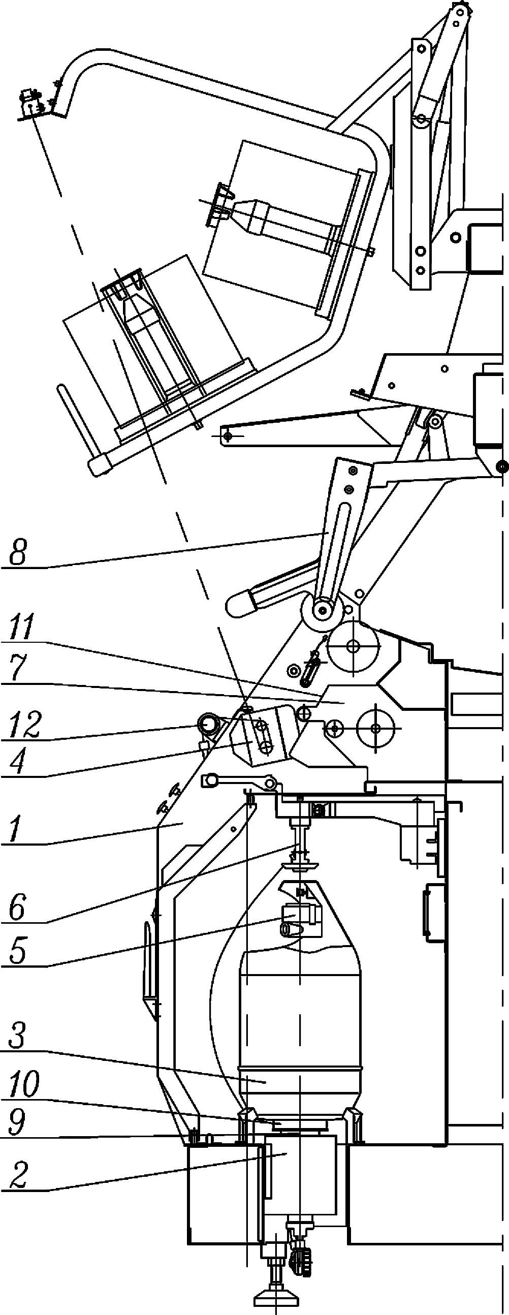 Outer yarn tension regulating method for direct twisting machine