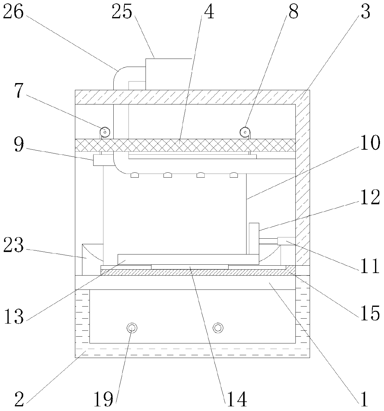 Thawing device used for meat processing