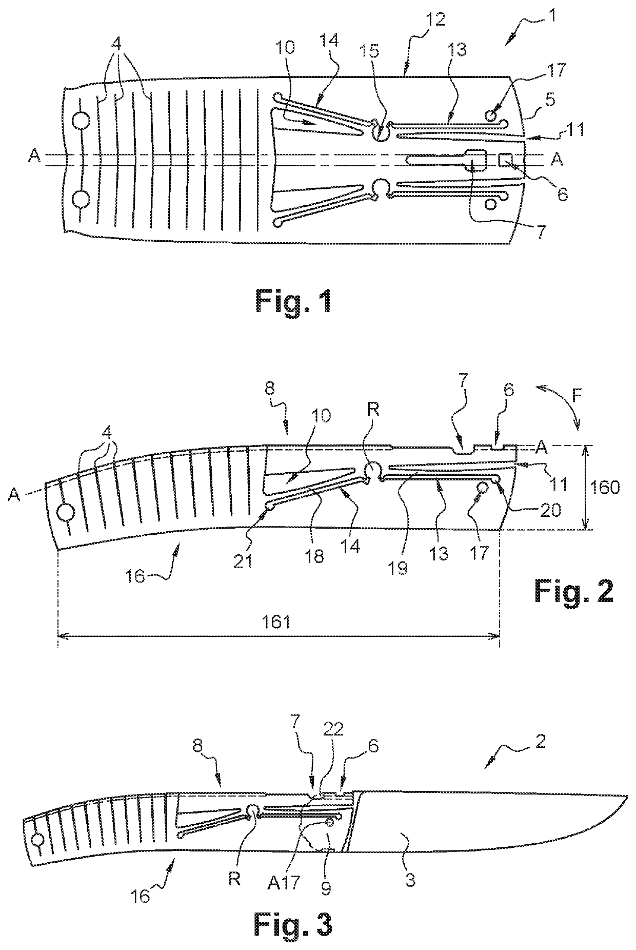 Tool equipped with a locking device in at least one position of a mobile portion of the tool