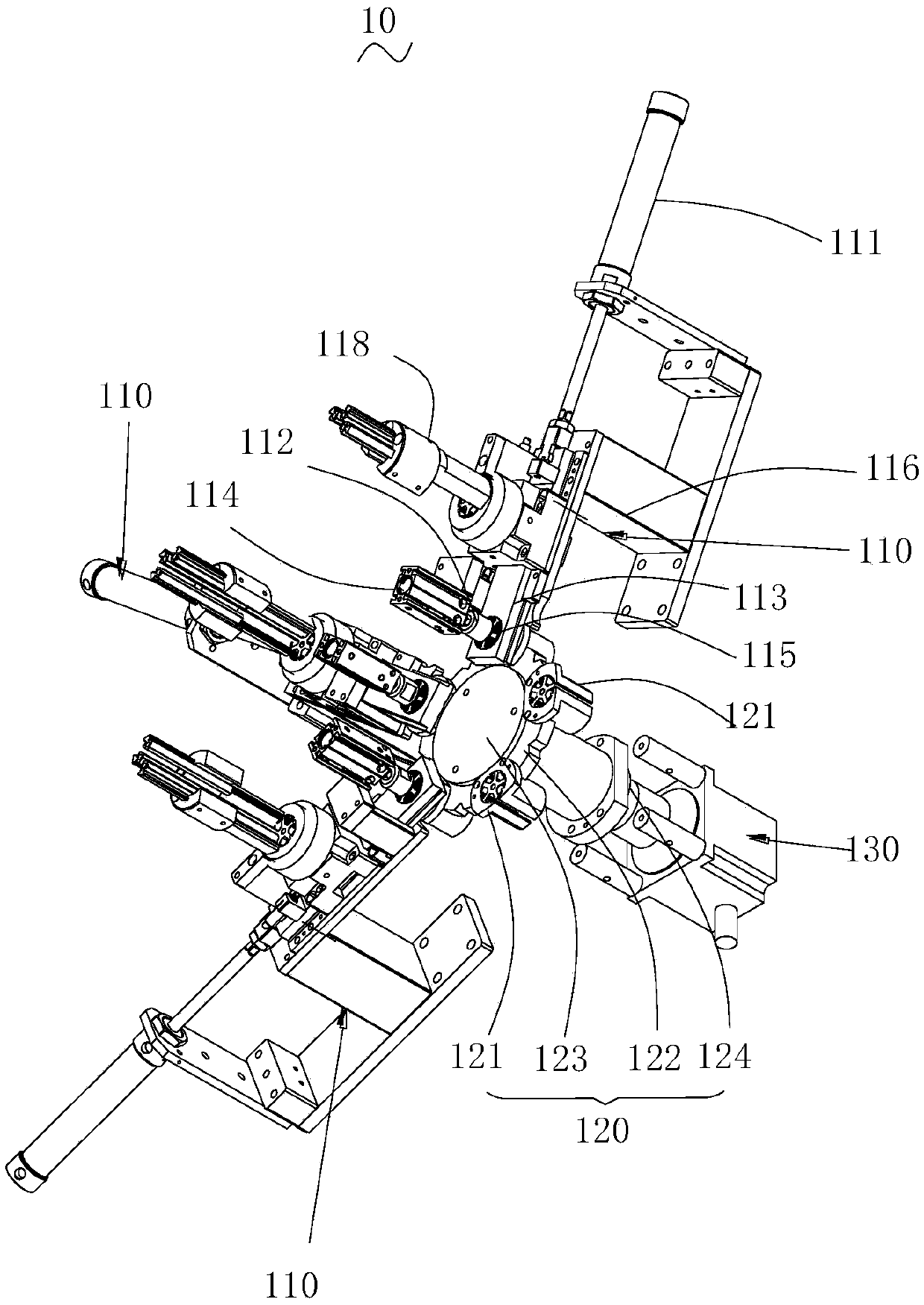 Device and method for punching and assembling motor rotor