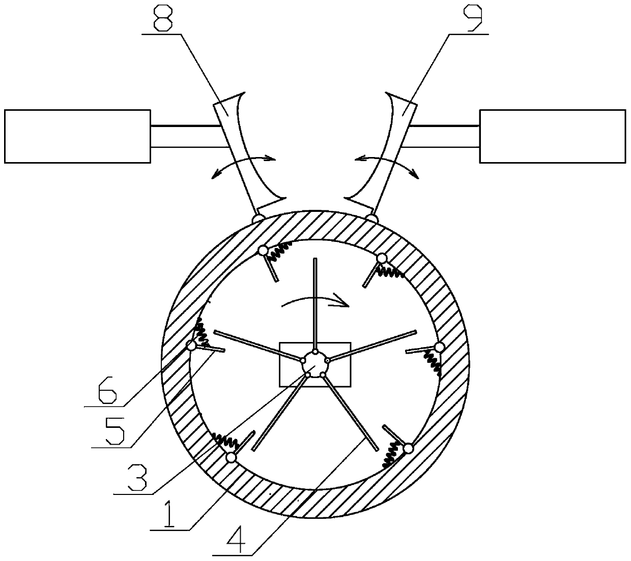 Woven bag raw material crushing device