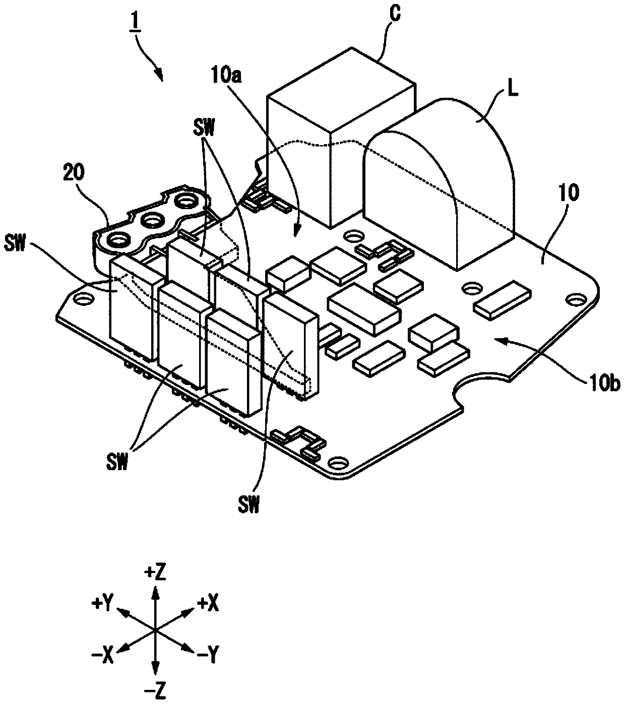 Power conversion circuit board, and electric compressor