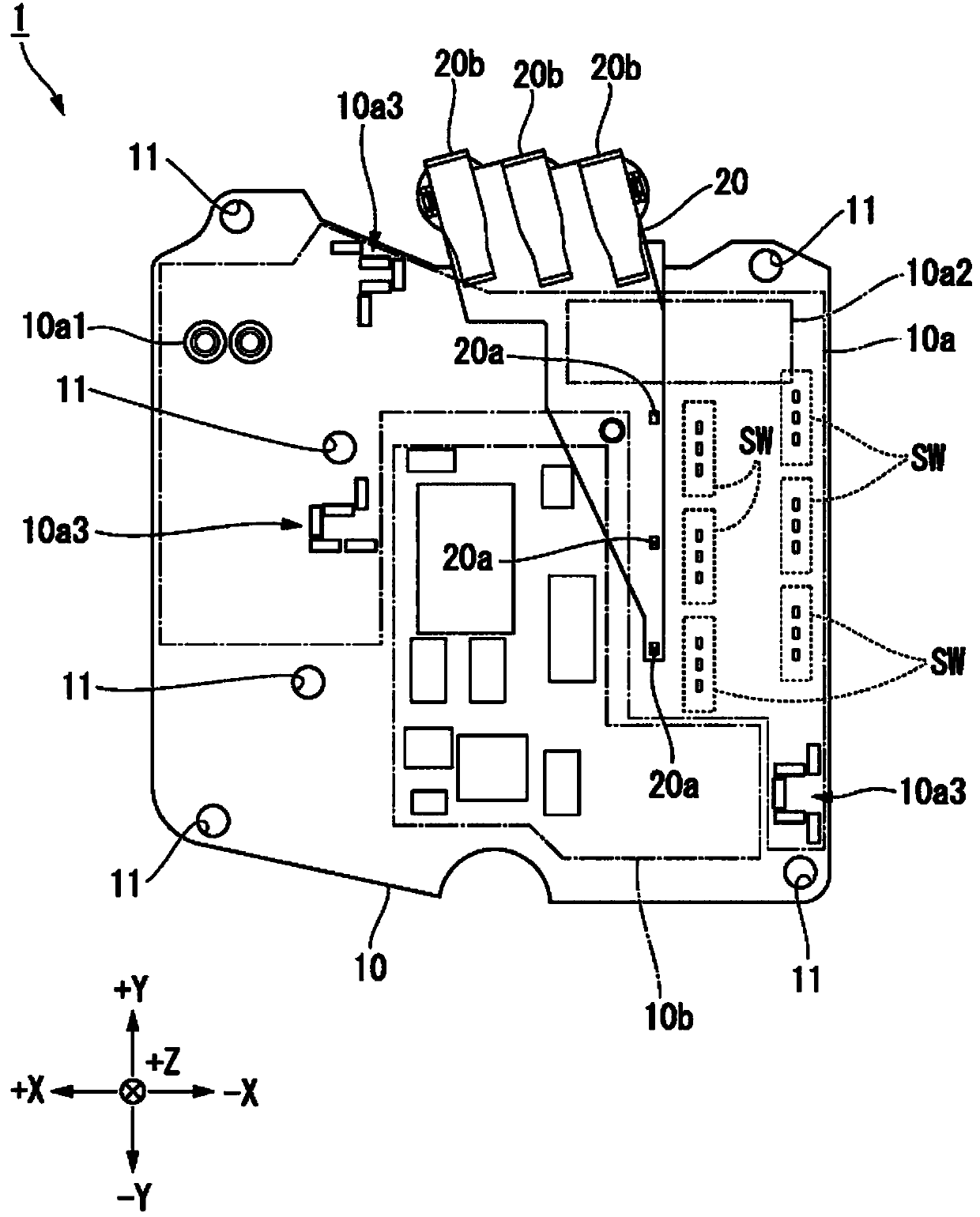 Power conversion circuit board, and electric compressor