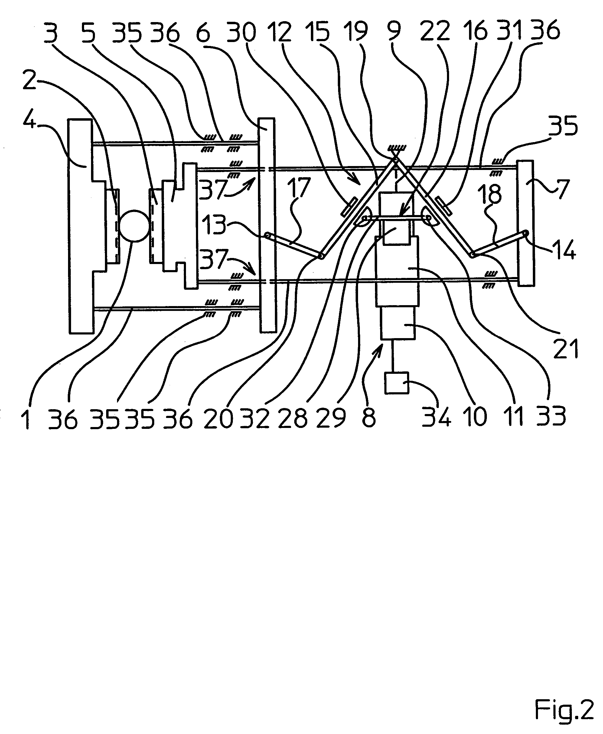 Device for welding of a foil tube