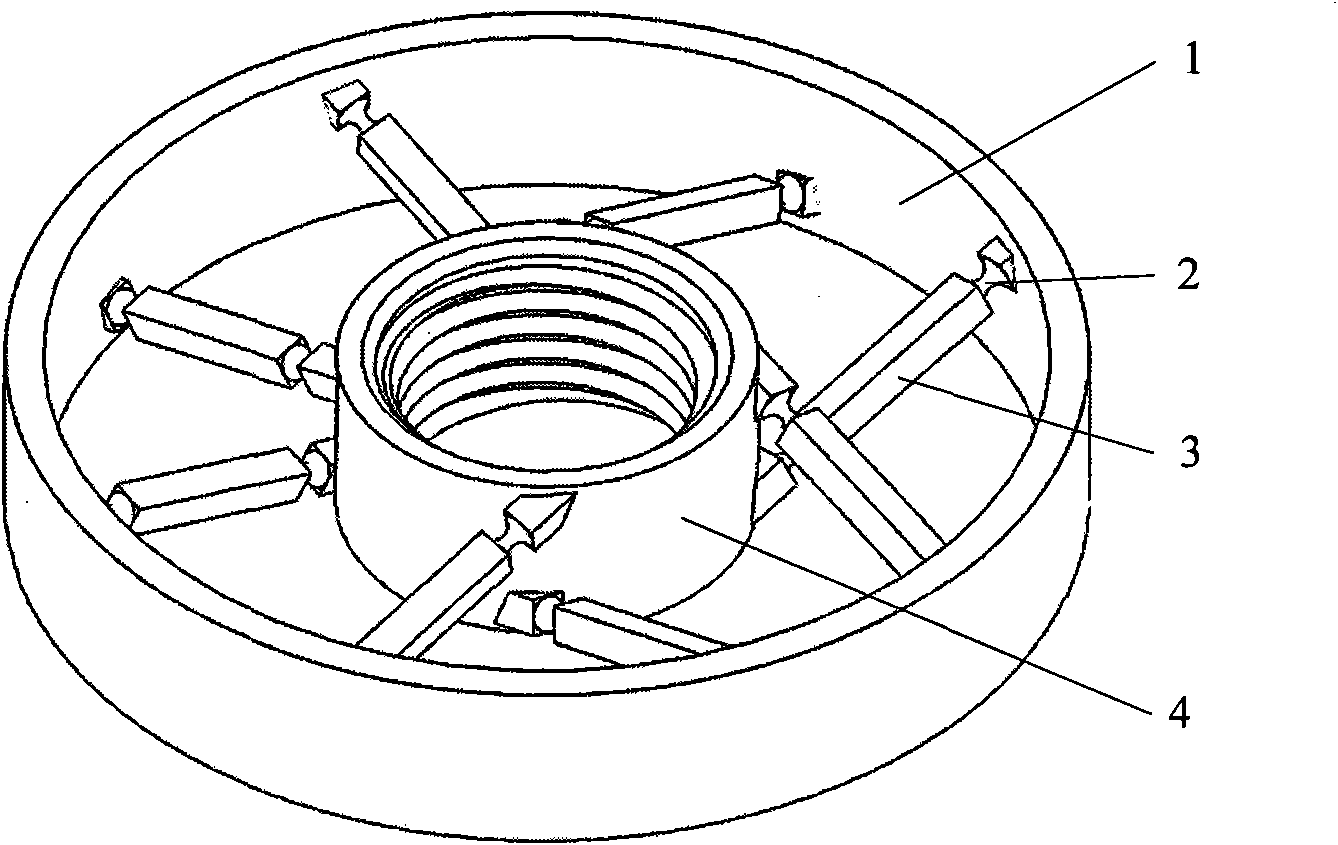 Wheel spoke type fault-tolerant six-dimension force sensor with parallel structure