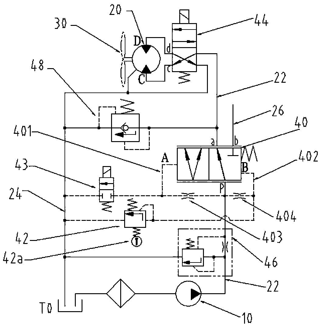 Hydraulic cooling system and engineering machine including same