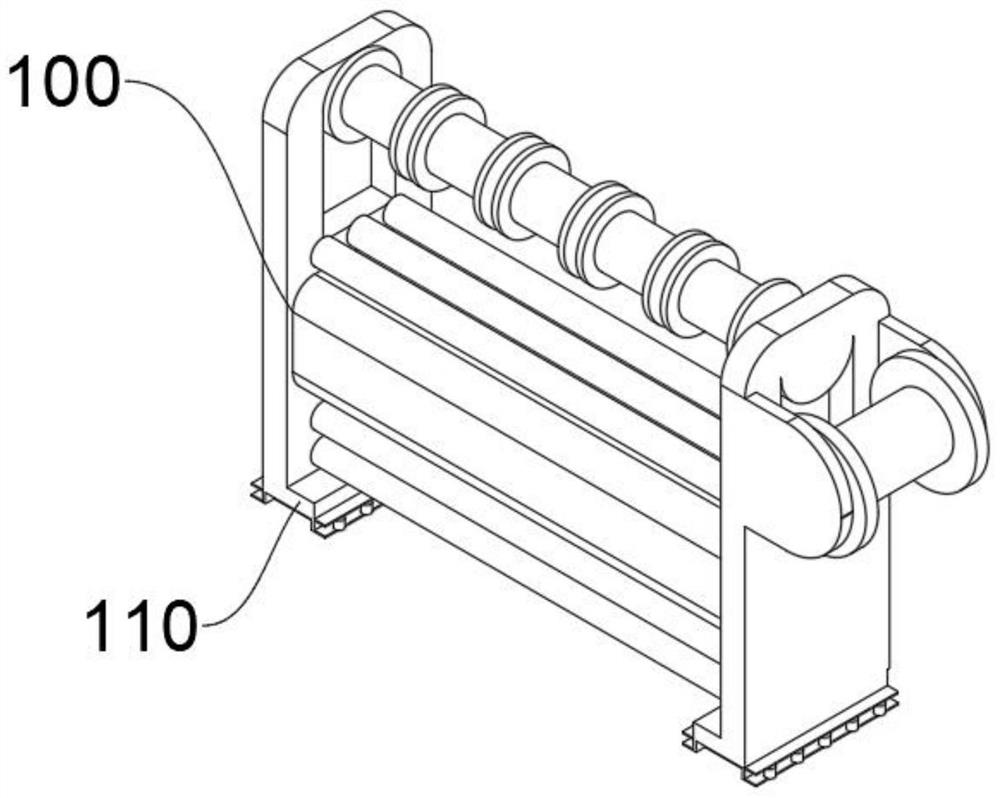 Noise reduction device for spliced warp knitting machine