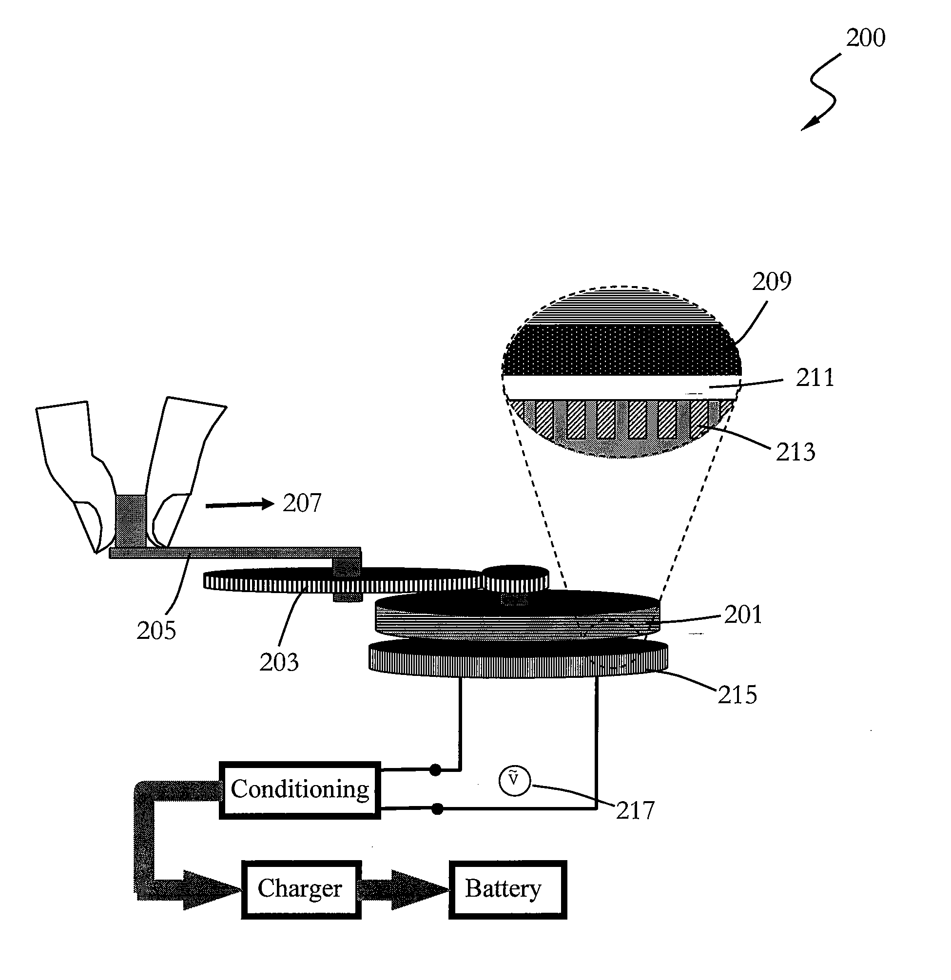 Method and Structure for Kinetic Energy Based Generator for Portable Electronic Devices