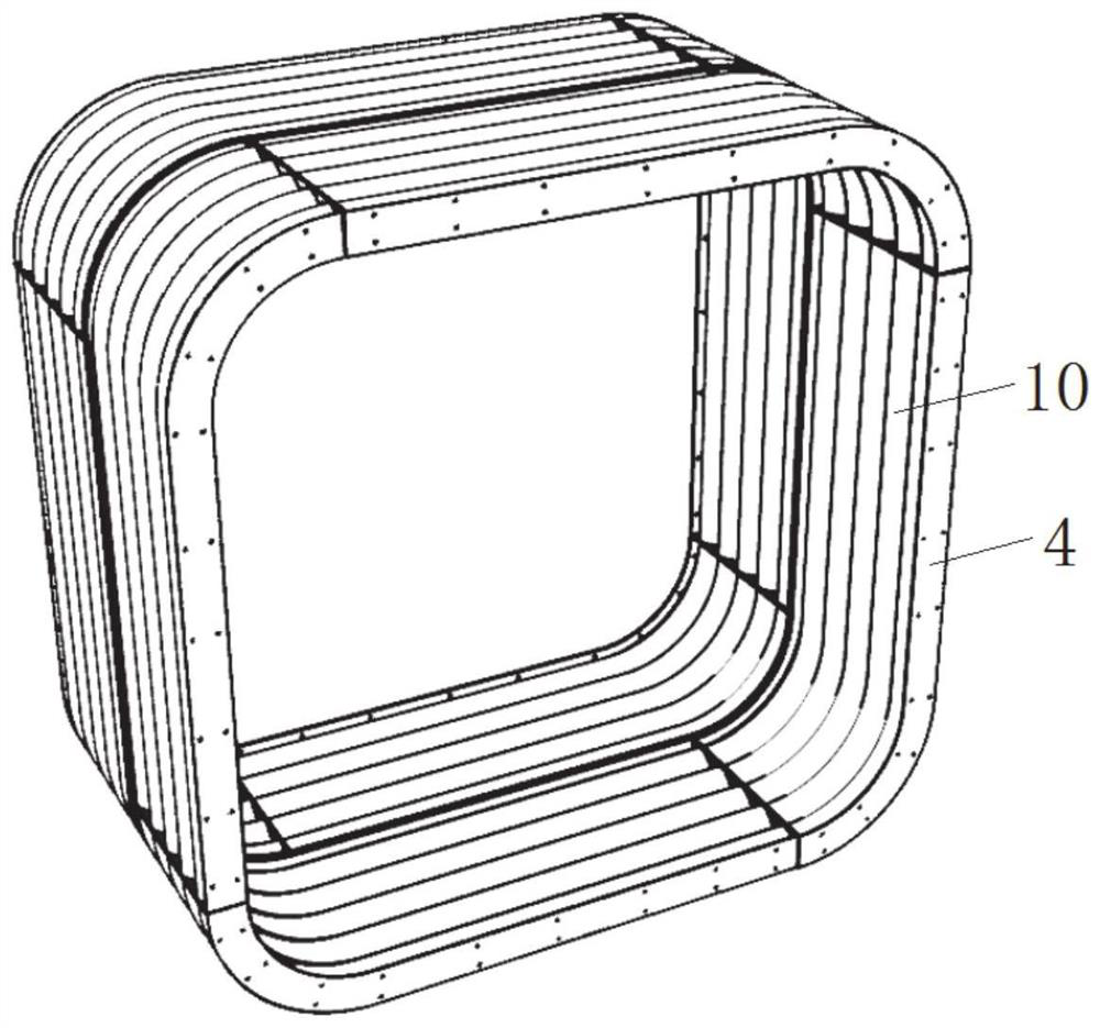 Quickly-assembled double-layer corrugated steel square culvert structure and construction method