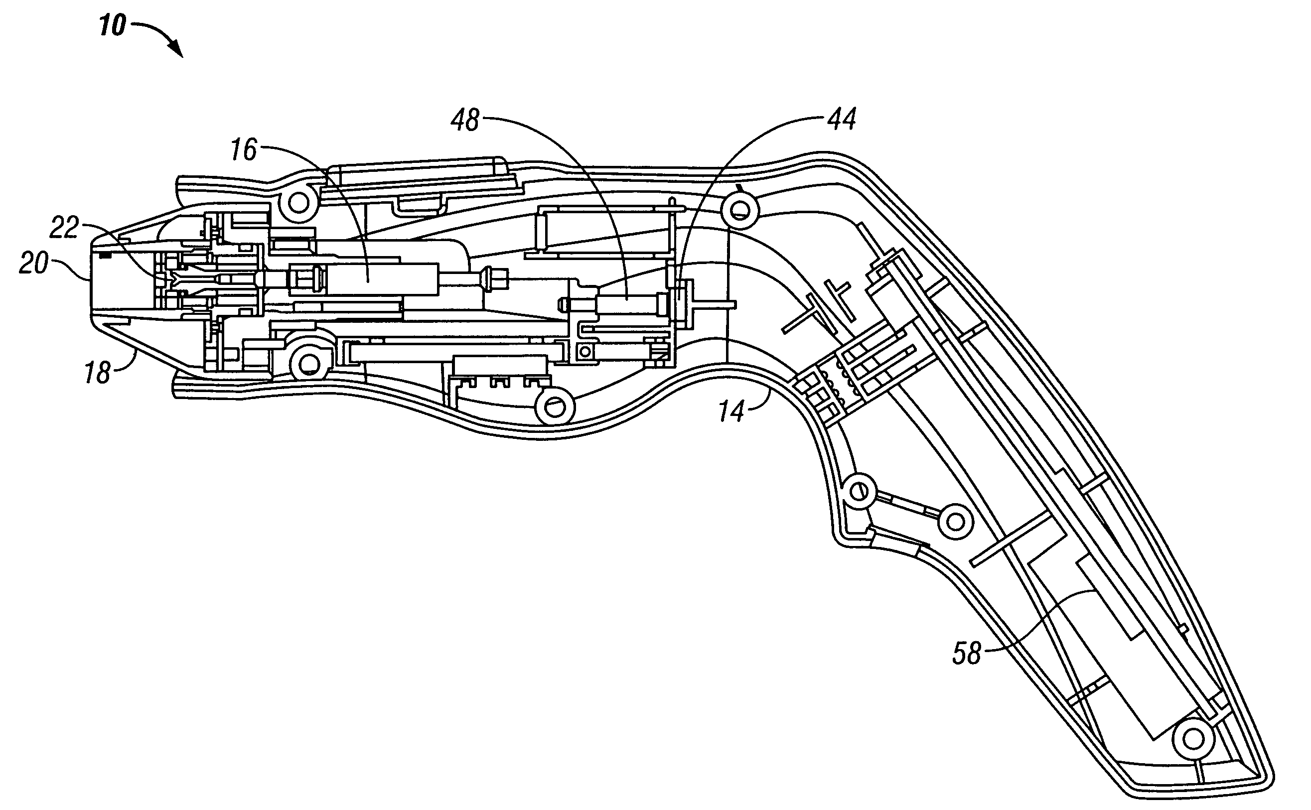 RF electrode assembly for handpiece