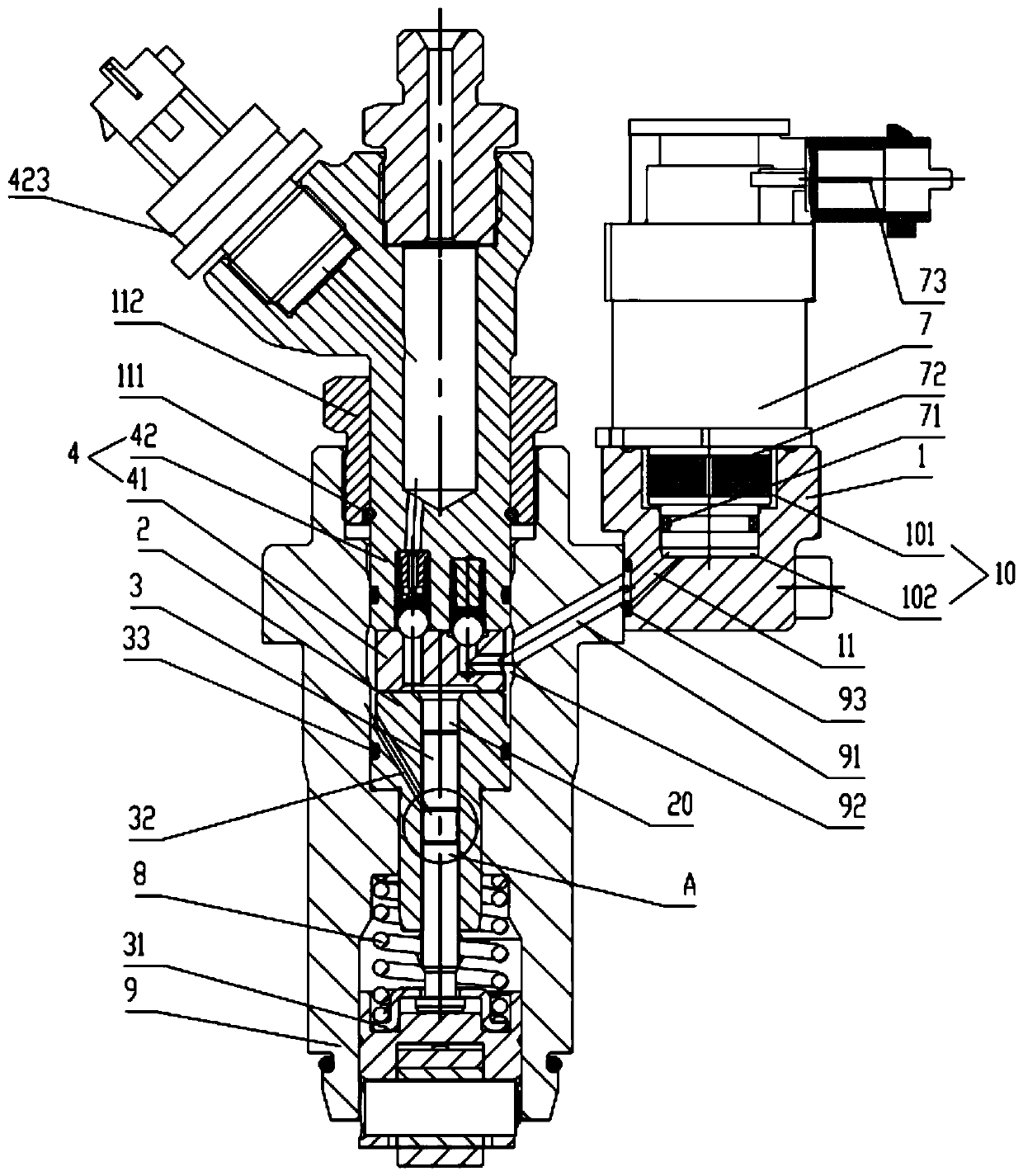 Unit common-rail pump assembly for single cylinder diesel