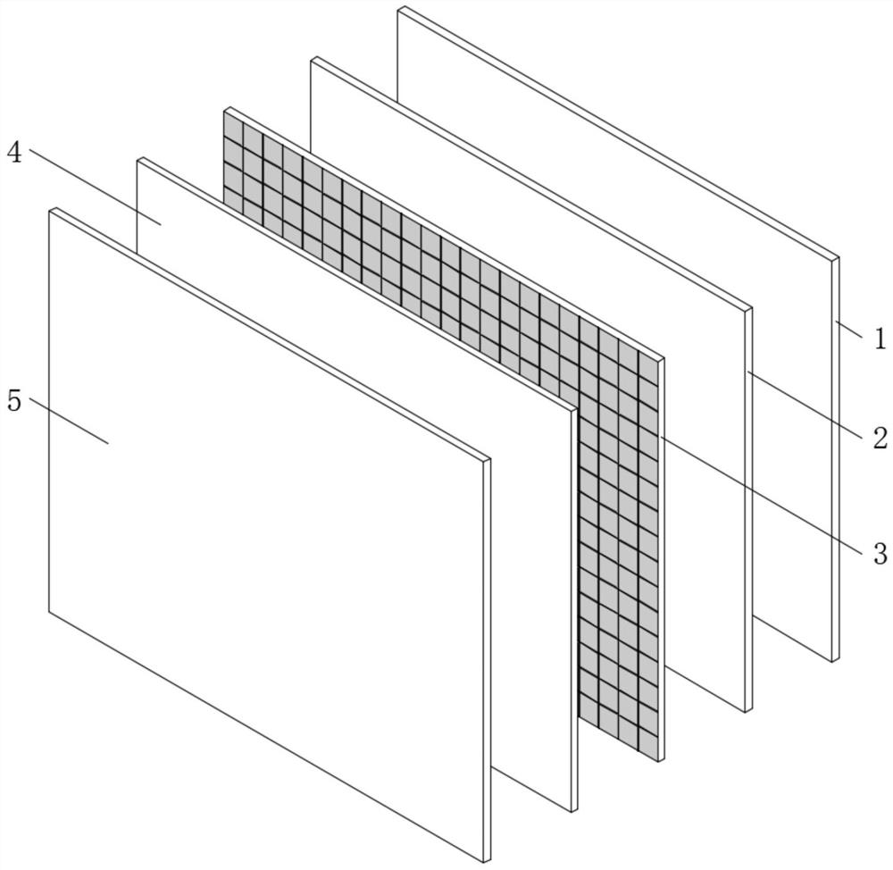 PVB (Polyvinyl Butyral) double-glass photovoltaic module structure and press-fitting process