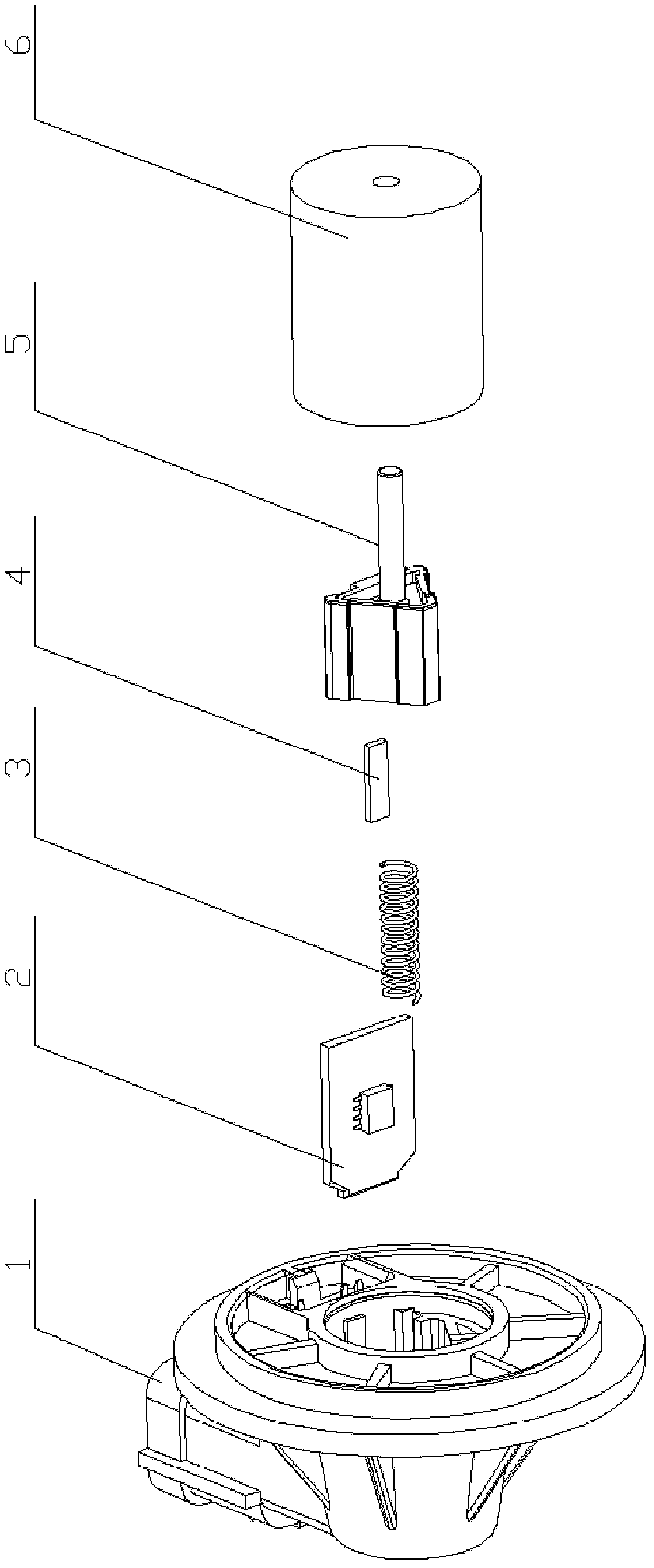 High-accuracy non-contact waste gas recirculation valve position sensor