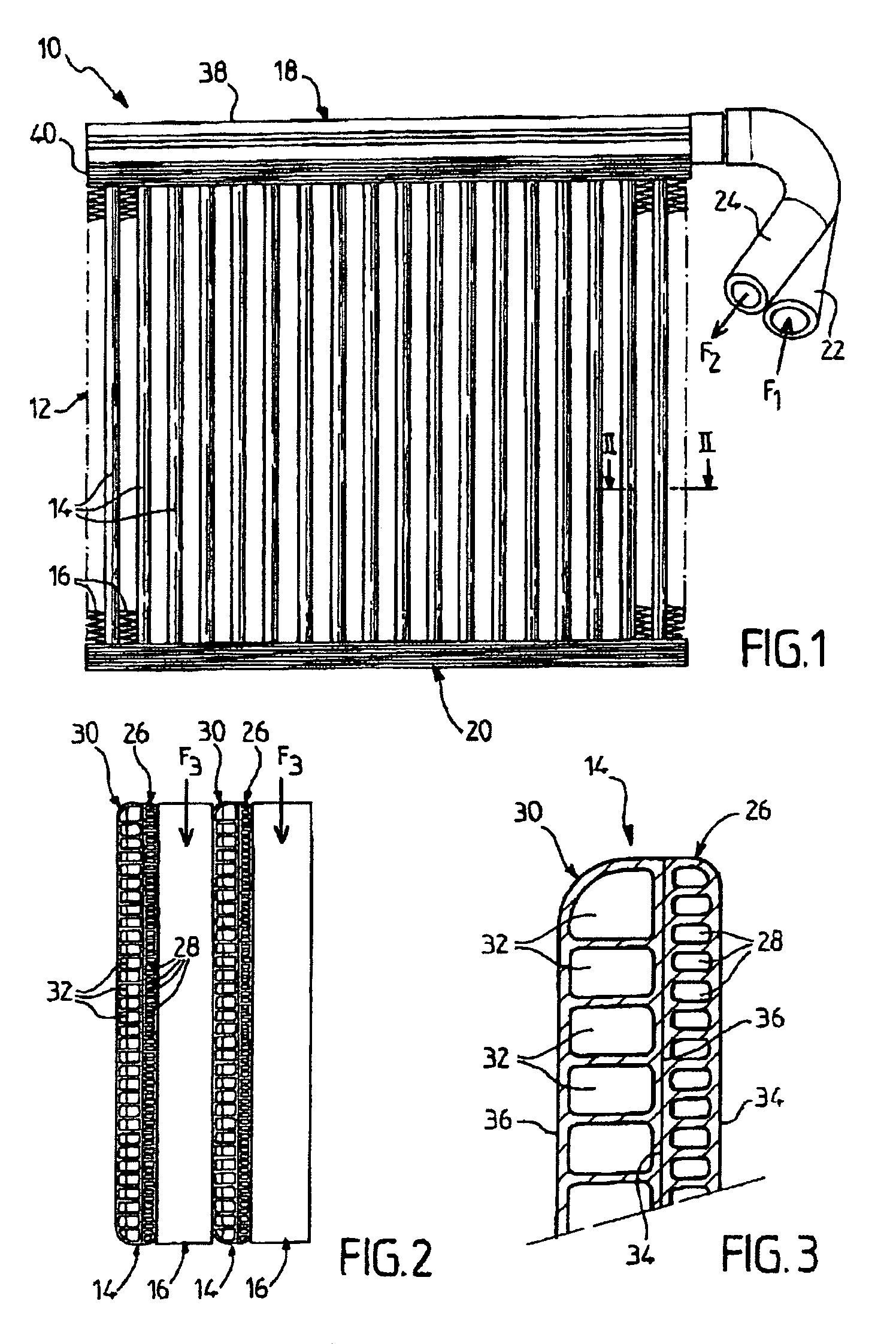 Heat exchanger with thermal inertia for a heat transfer fluid circuit, particularly of a motor vehicle