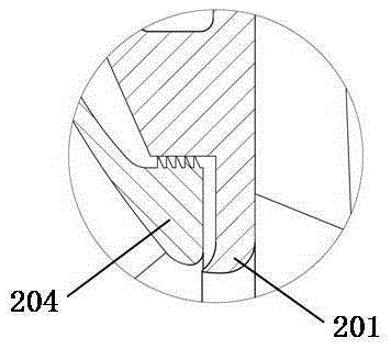 Three-dimensional flow centrifugal blower with low-speed multistage vertical split cylinder structure
