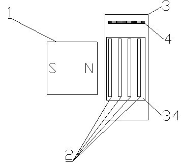 Reciprocating dry-type magnetic separator