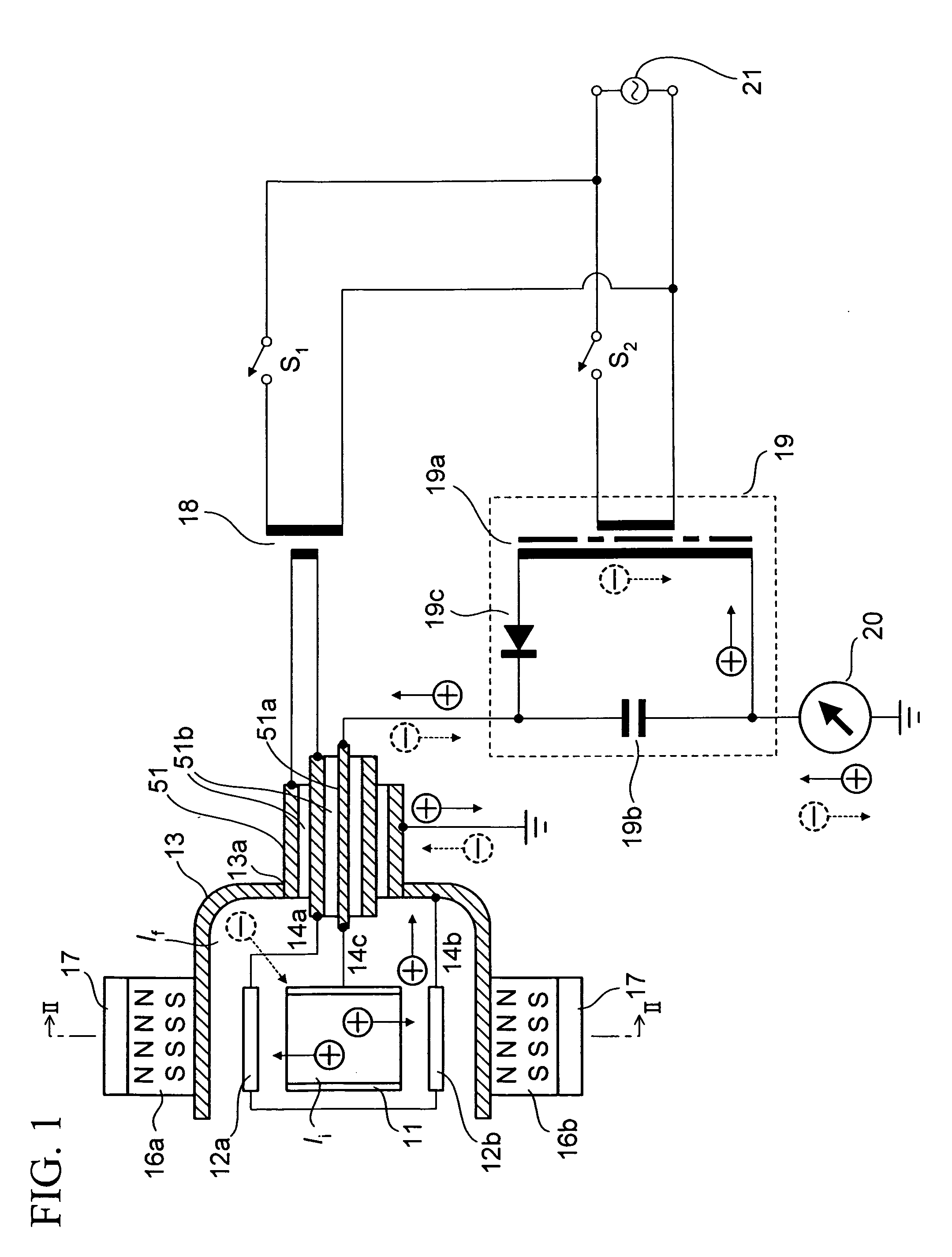 Ionization vacuum device