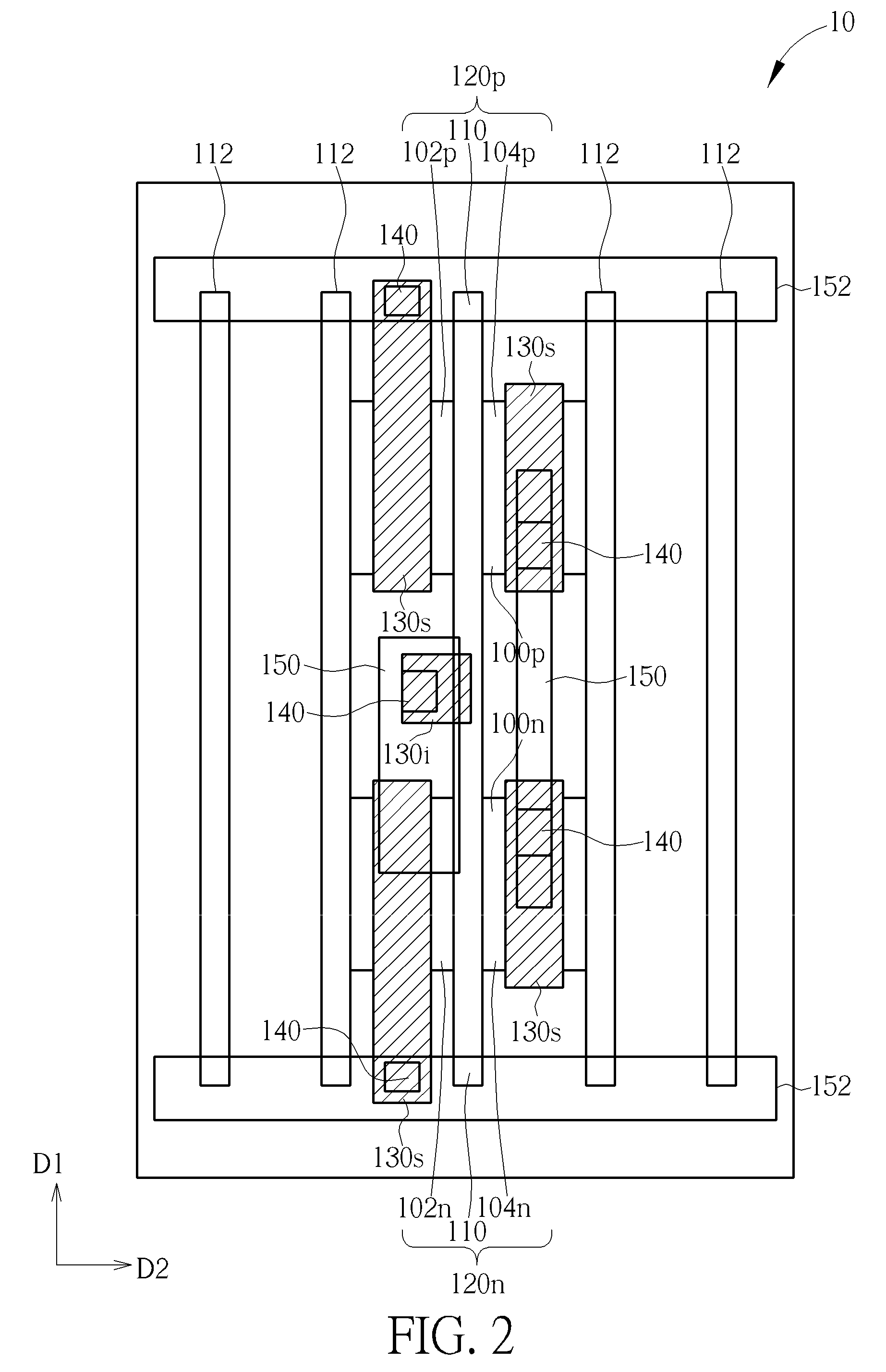 Semiconductor integrated circuit layout structure