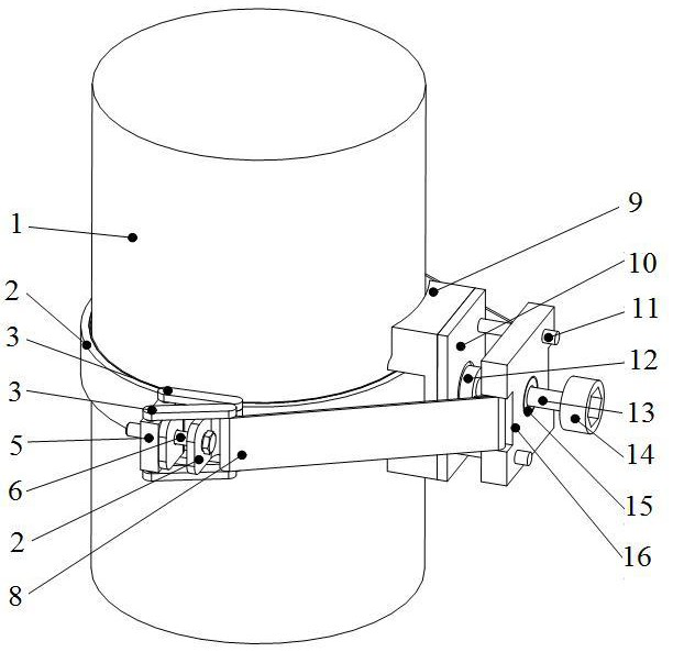 A ring clamp synchronous fastening device