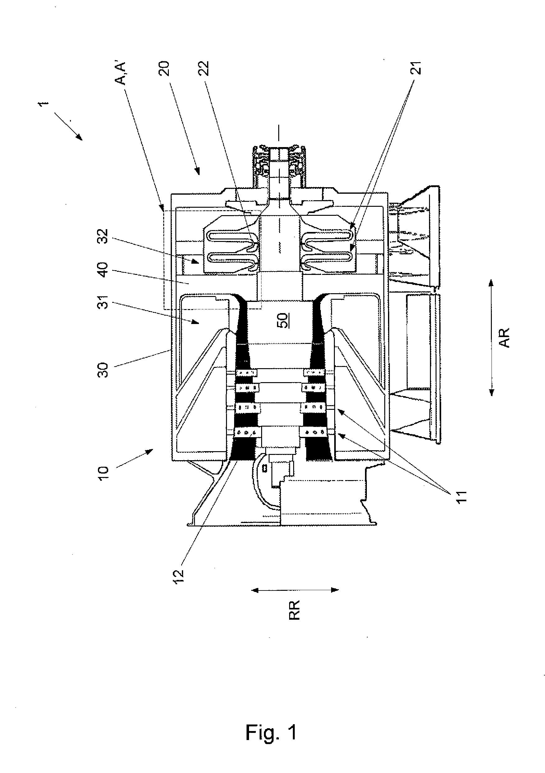 Axial-radial turbomachine