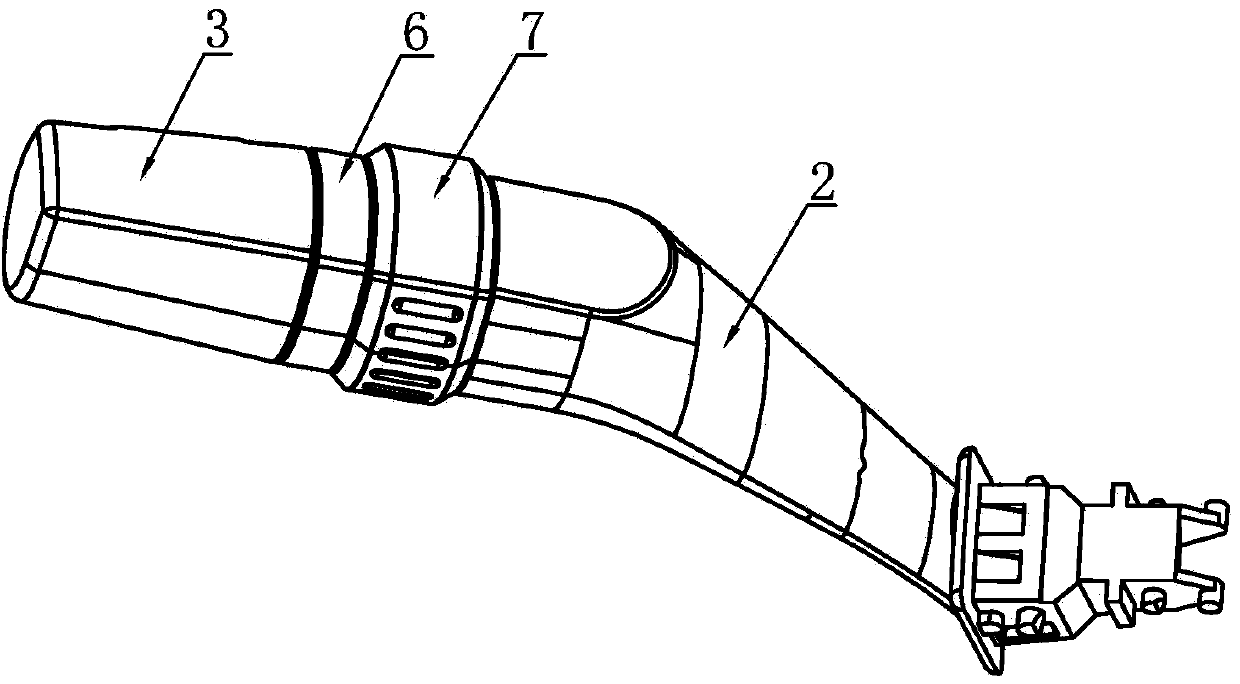 Car light handle with firm structure