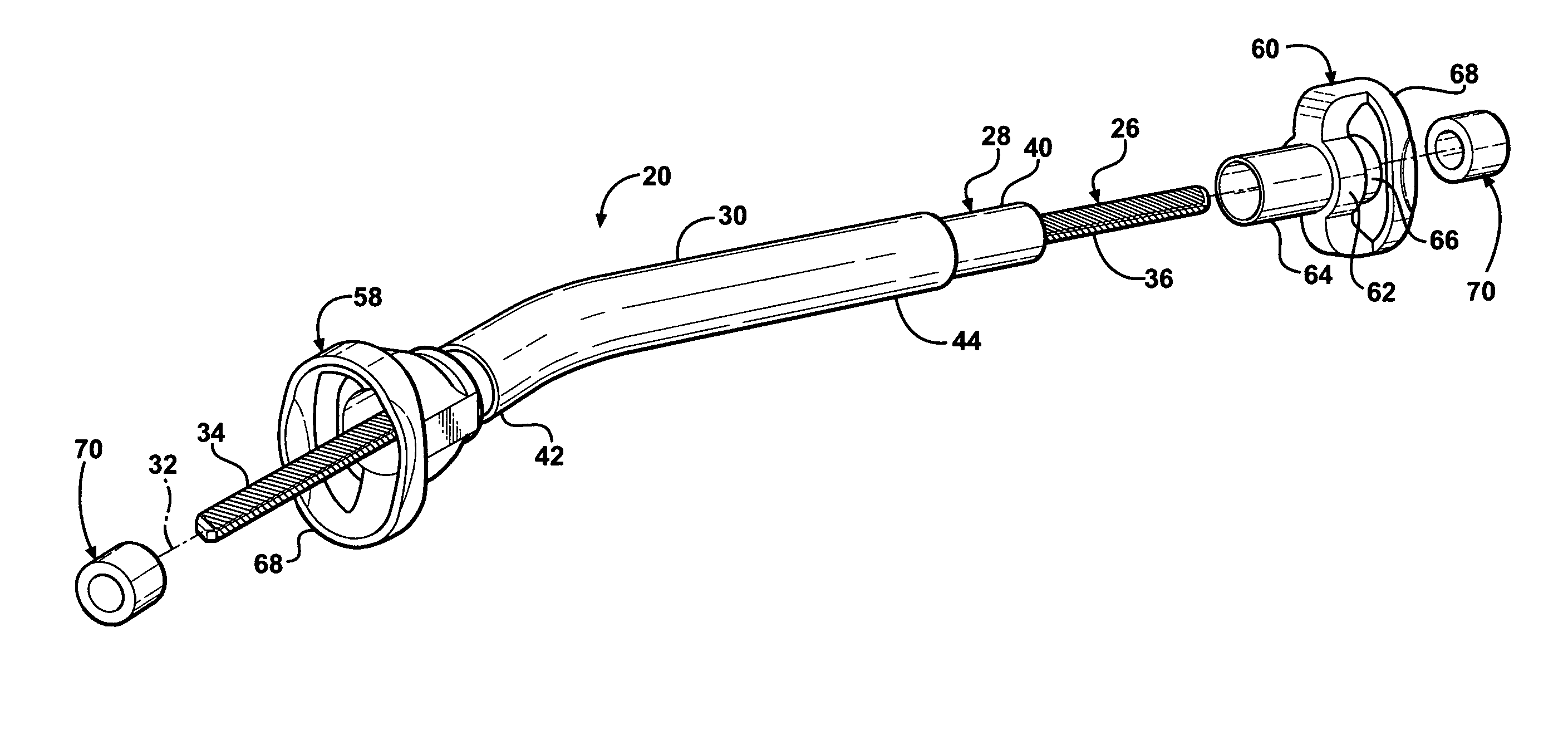 Steering column assembly having a rotating drive cable device