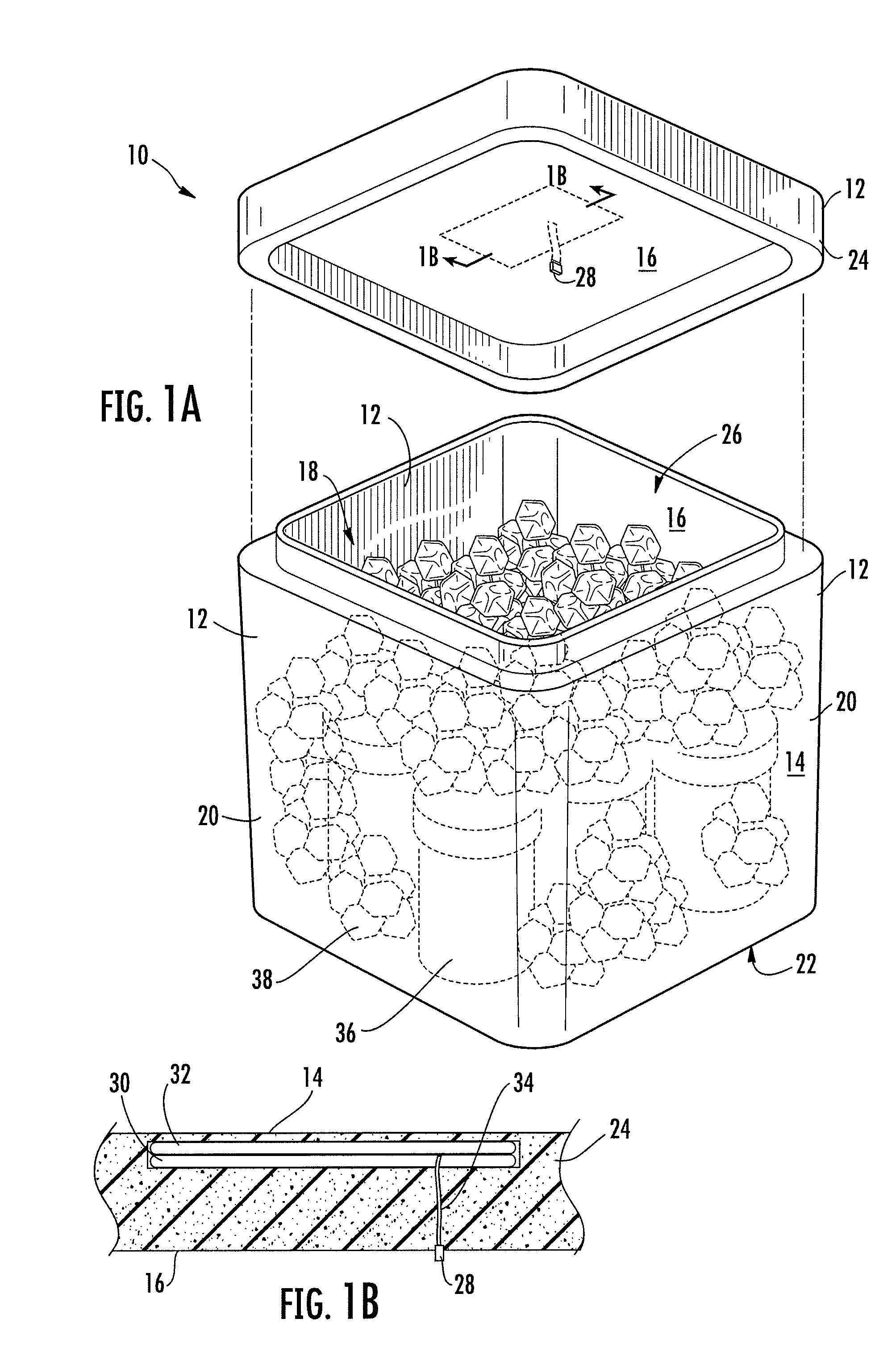 Insulated Container Having a Temperature Monitoring Device
