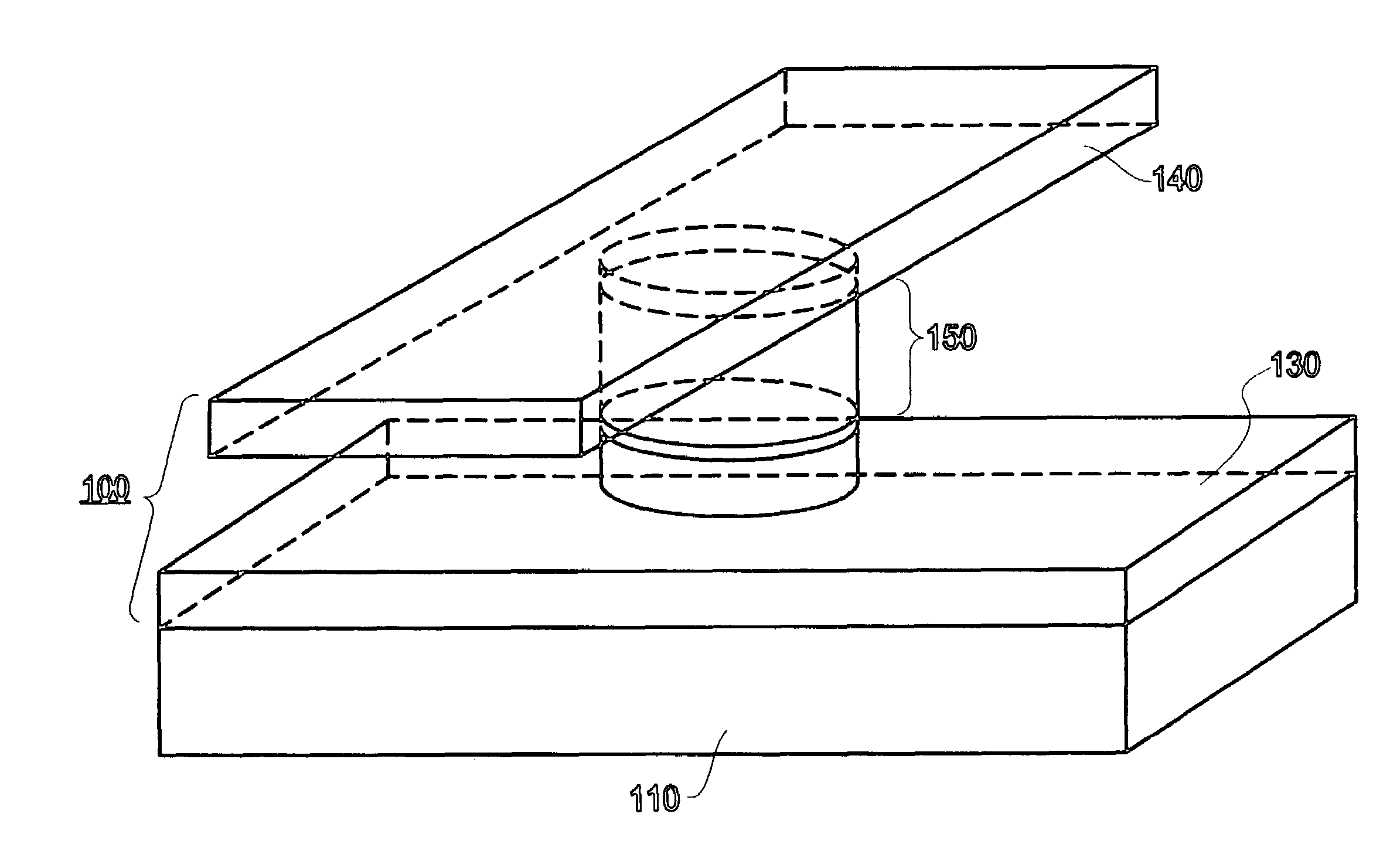 Spin-current switchable magnetic memory element and method of fabricating the memory element