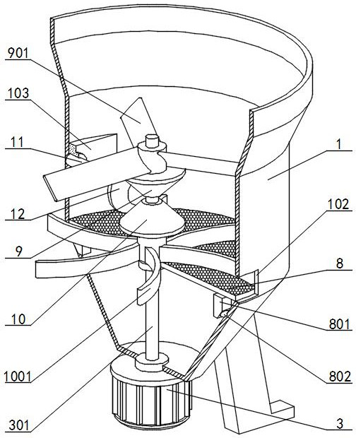Comprehensive efficient centrifugal machine for sodium iodide production