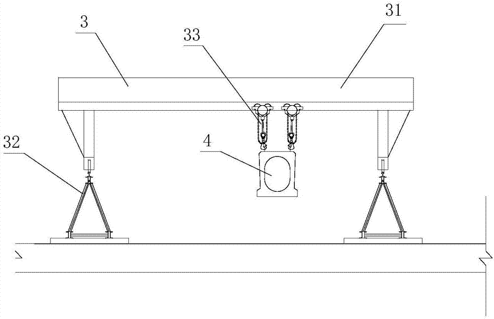 Prefabricated plate beam erecting method