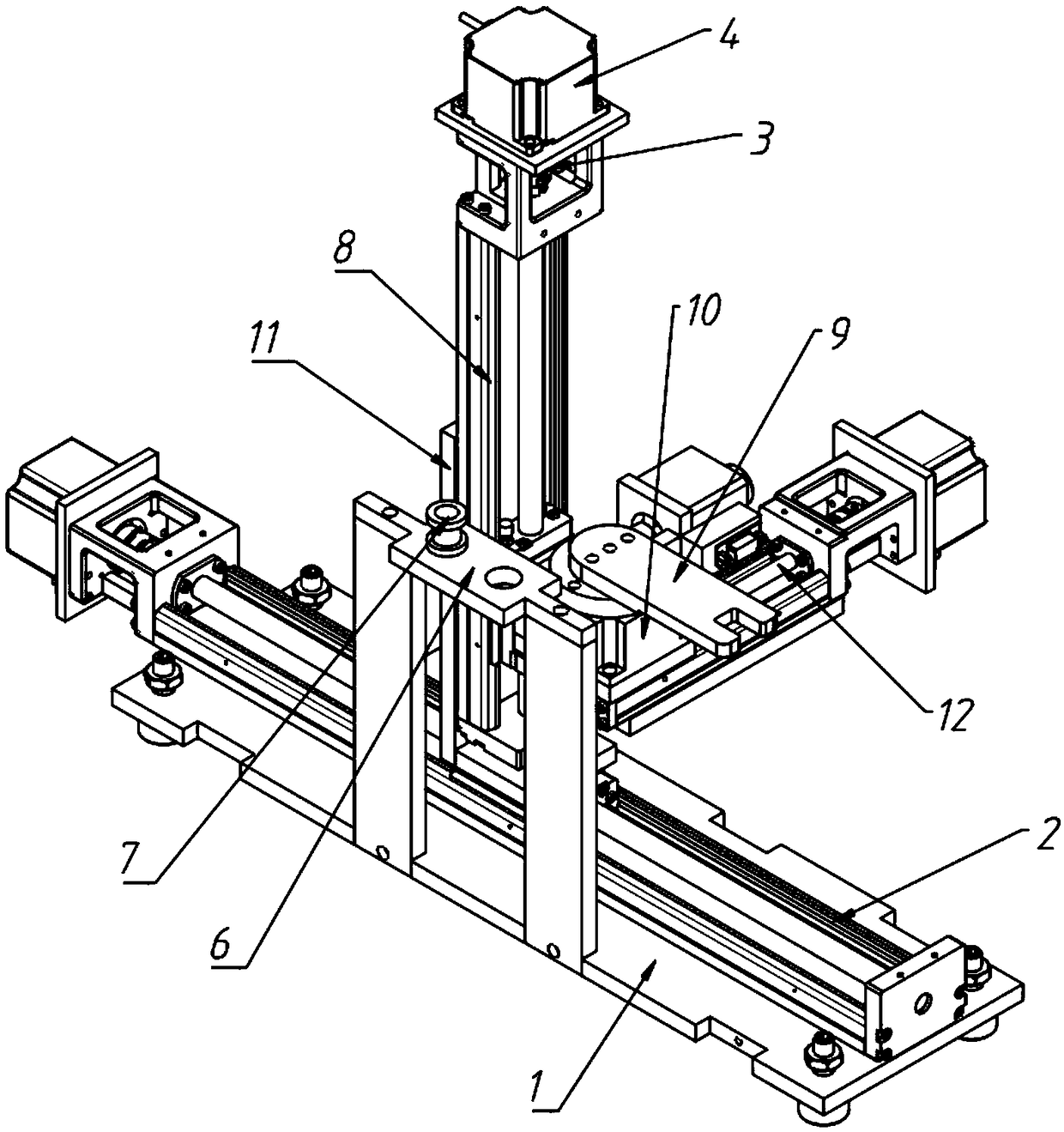 Conical channel fault treatment device for radioactive seed source preparation equipment