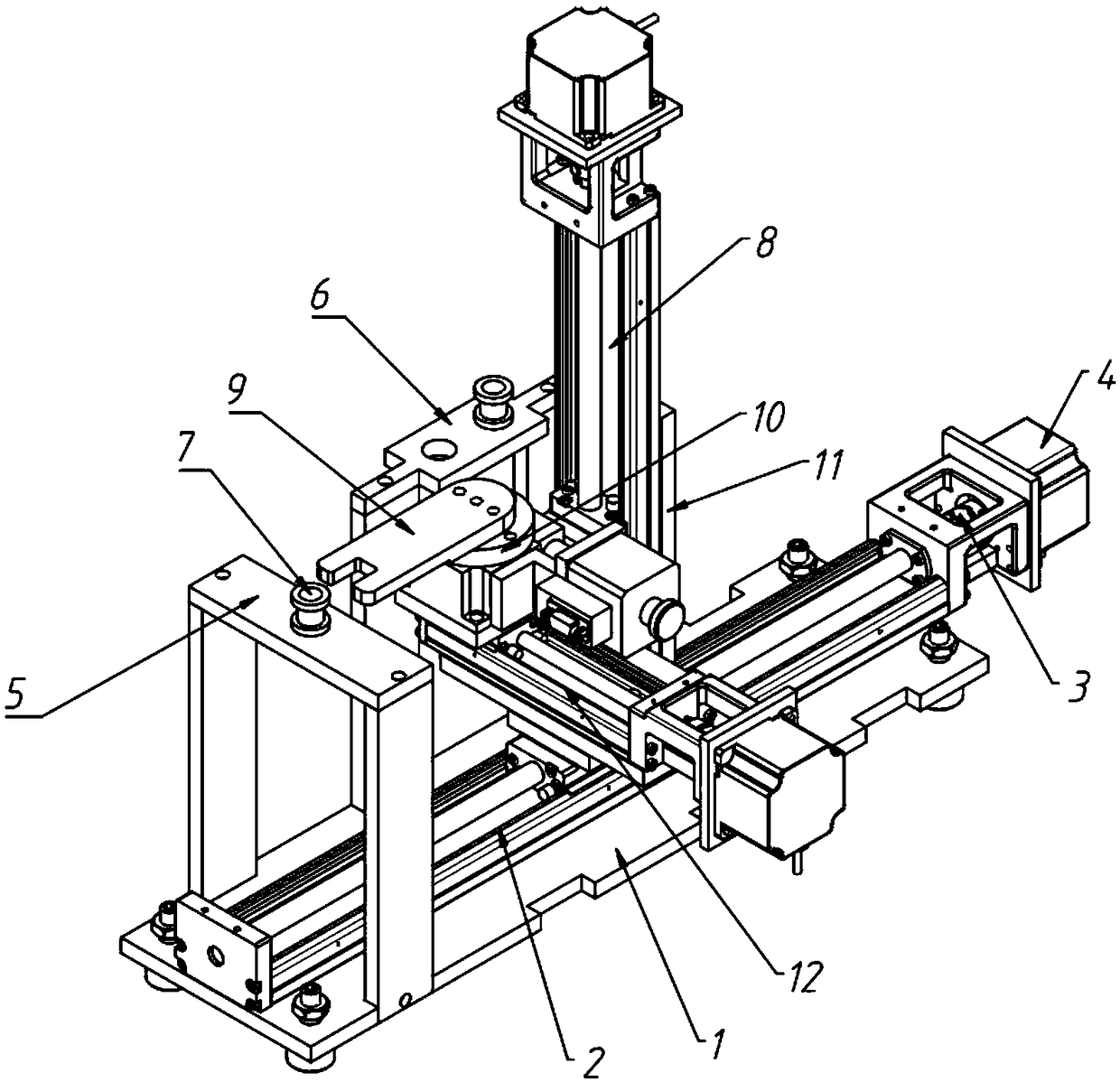 Conical channel fault treatment device for radioactive seed source preparation equipment