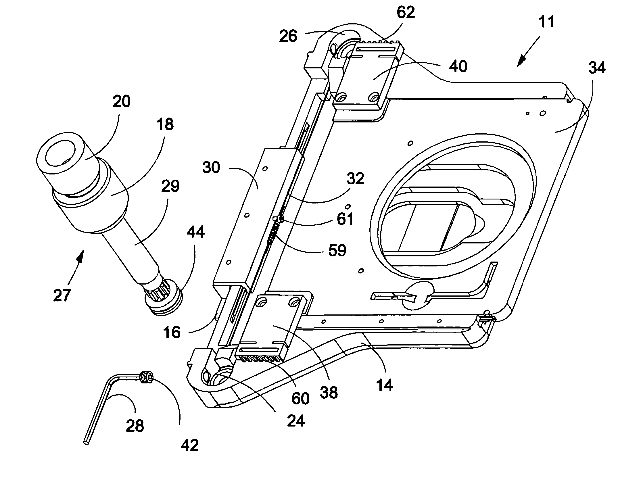 Interchangeable microscope stage drive assembly