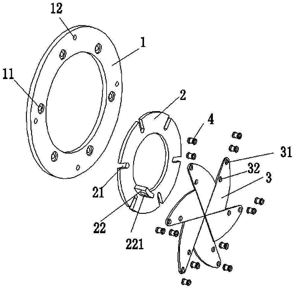 Rotatable operation hole plugging device