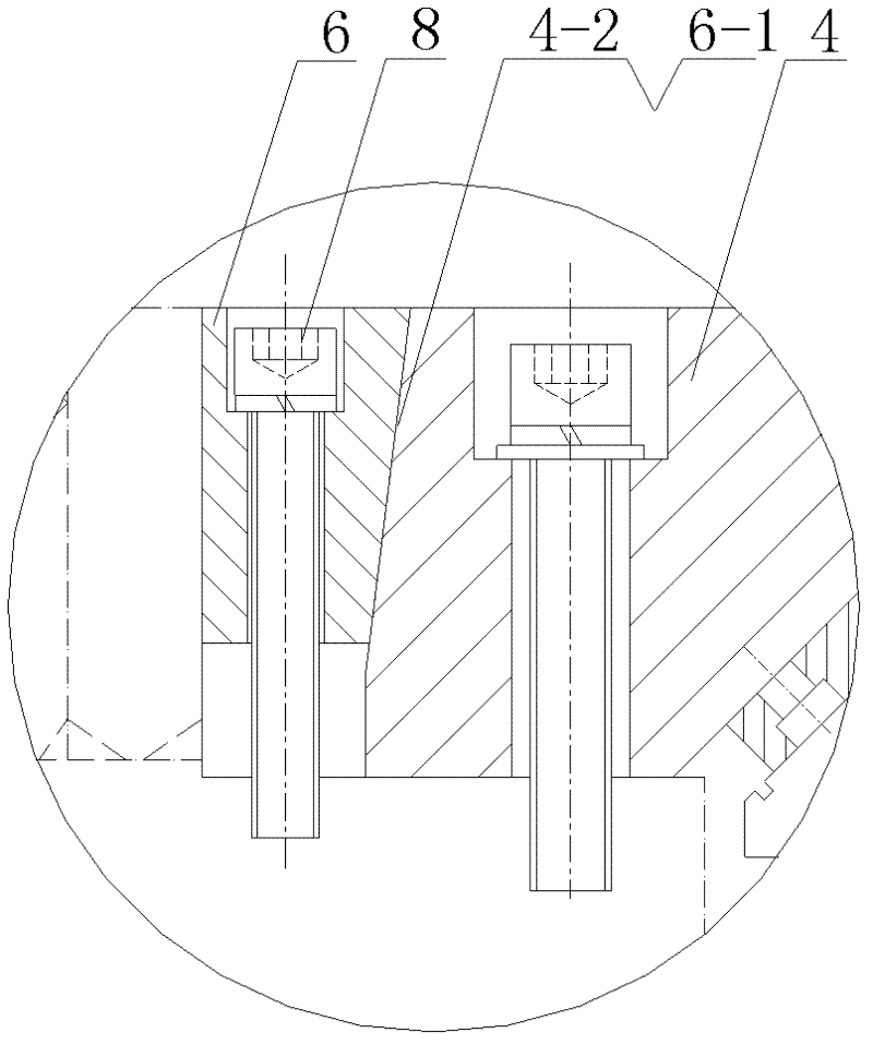 Slide block guiding device for powder hydraulic machine