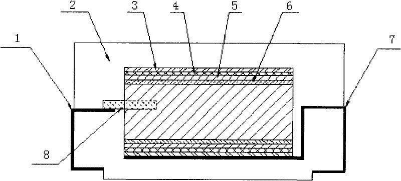 Solid electrolyte tantalum-niobium composite capacitor and preparation method thereof