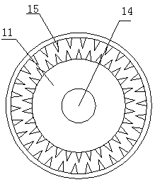 Adjustable particle size circulation stone crushing device