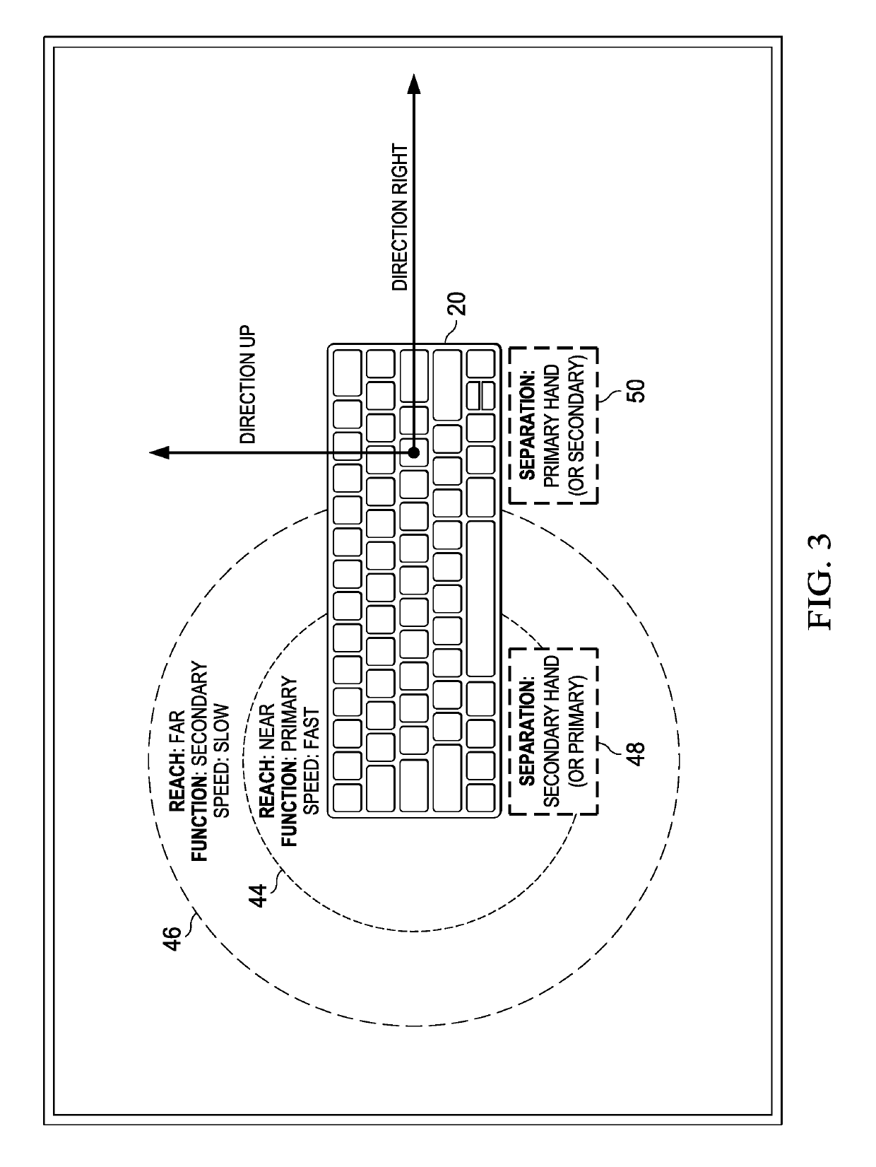 Information handling system multi-handed hybrid interface devices